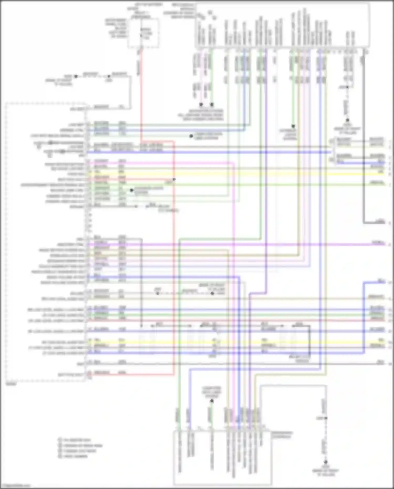 Wiring diagram rr low level audio sig + for Chevrolet Bolt I (2016-2021) (1 of 4)