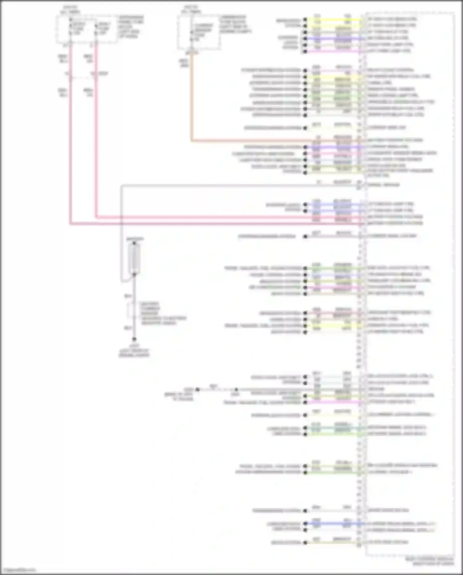 Wiring diagram seats system for Chevrolet Bolt I (2016-2021) (2 of 2)