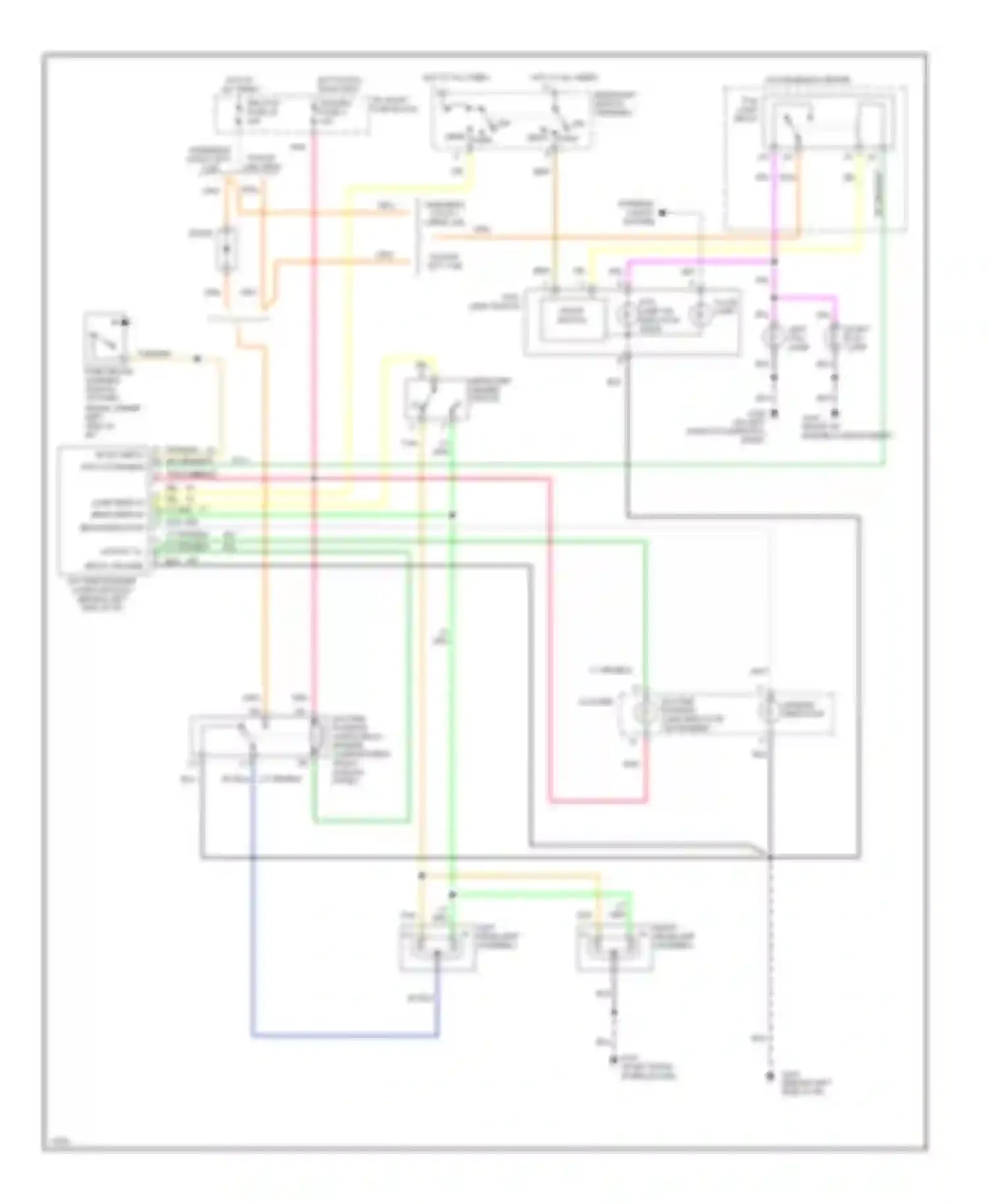 Wiring diagram left headlamp assembly hi lo for Chevrolet Cab & Chassis C3500  (1989-2000) (1 of 1)