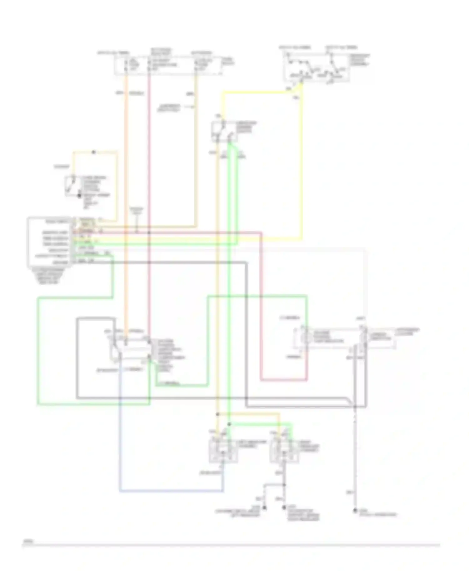 Wiring diagram left headlamp assembly for Chevrolet Cab & Chassis C3500  (1989-2000) (1 of 2)