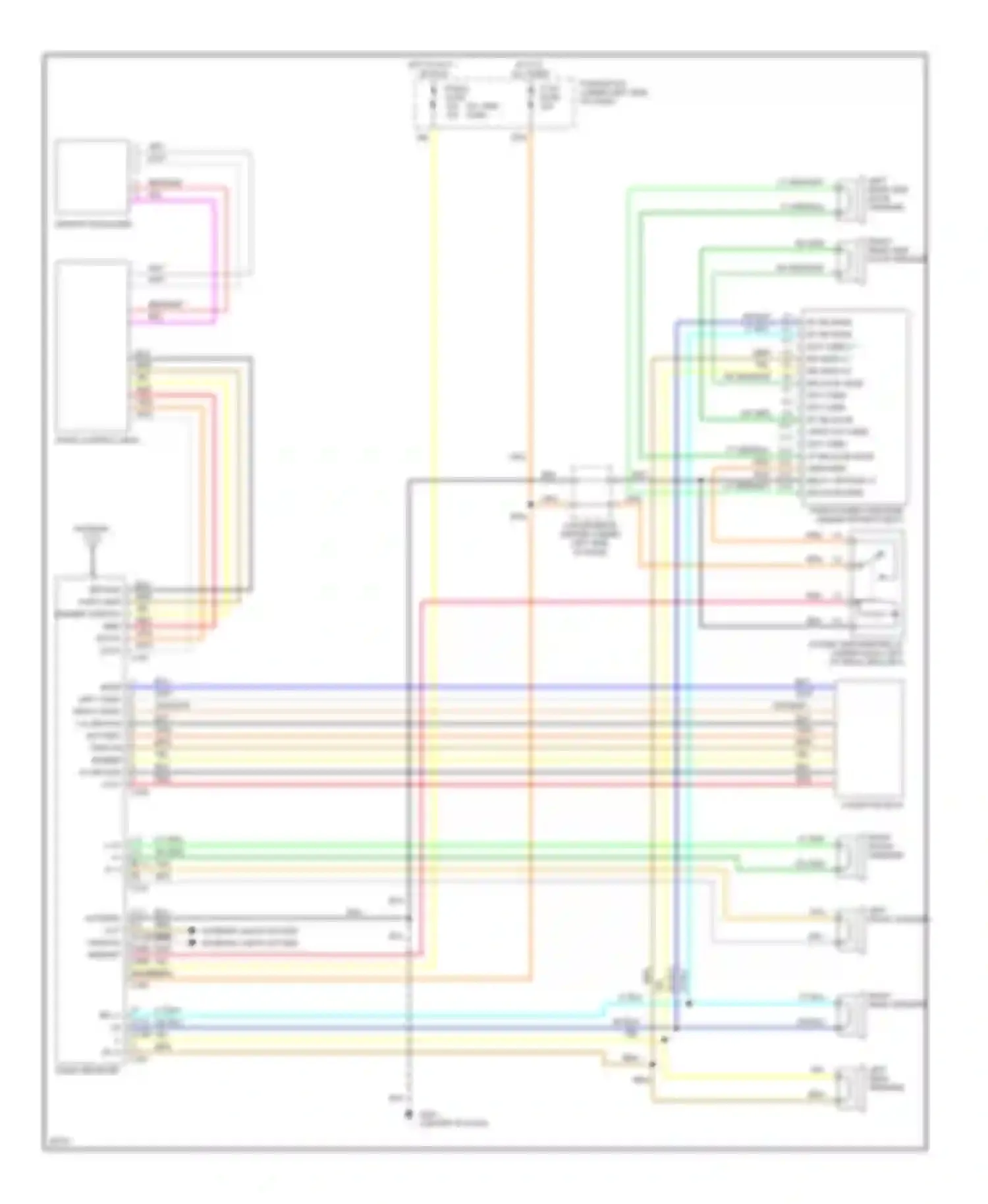 Wiring diagram right front speaker for Chevrolet Cab & Chassis C3500  (1989-2000) (3 of 5)