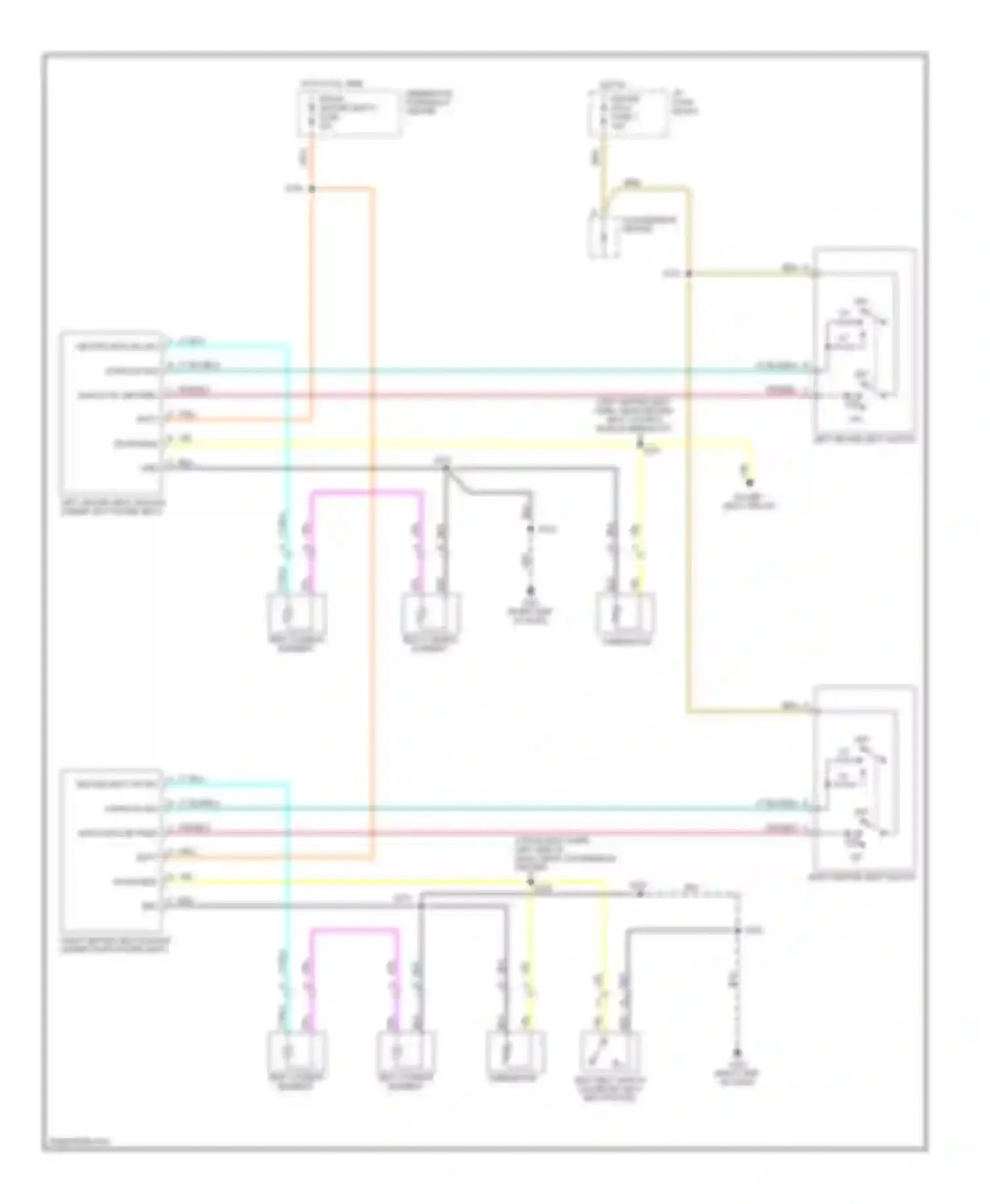 Wiring diagram right heated seat switch for Chevrolet Cab & Chassis C3500  (1989-2000) (1 of 1)