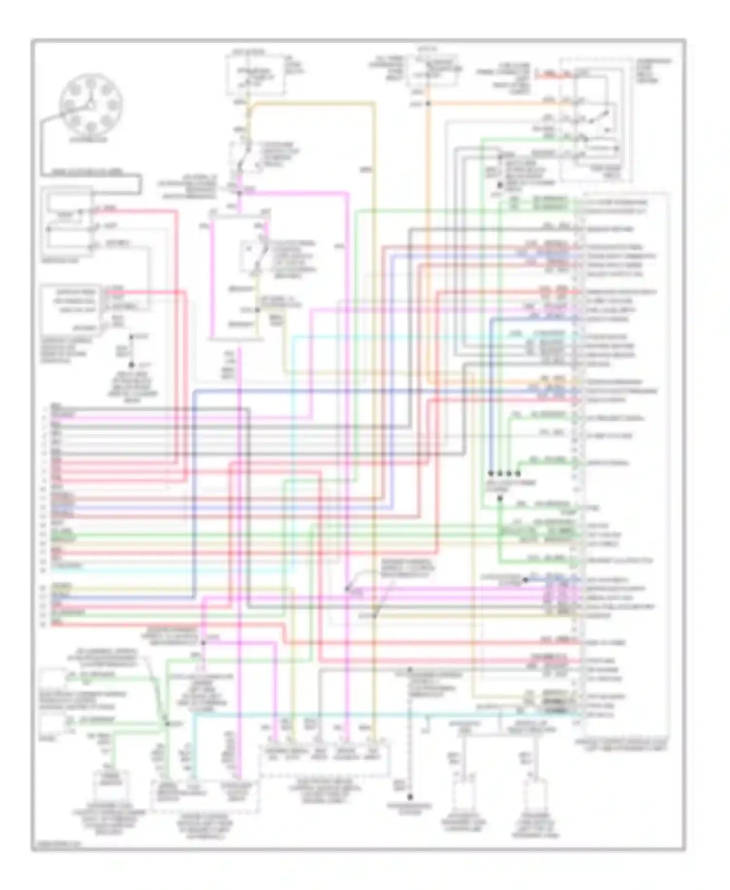 Wiring diagram manual or automatic for Chevrolet Cab & Chassis K2500  (1989-2000) (1 of 1)
