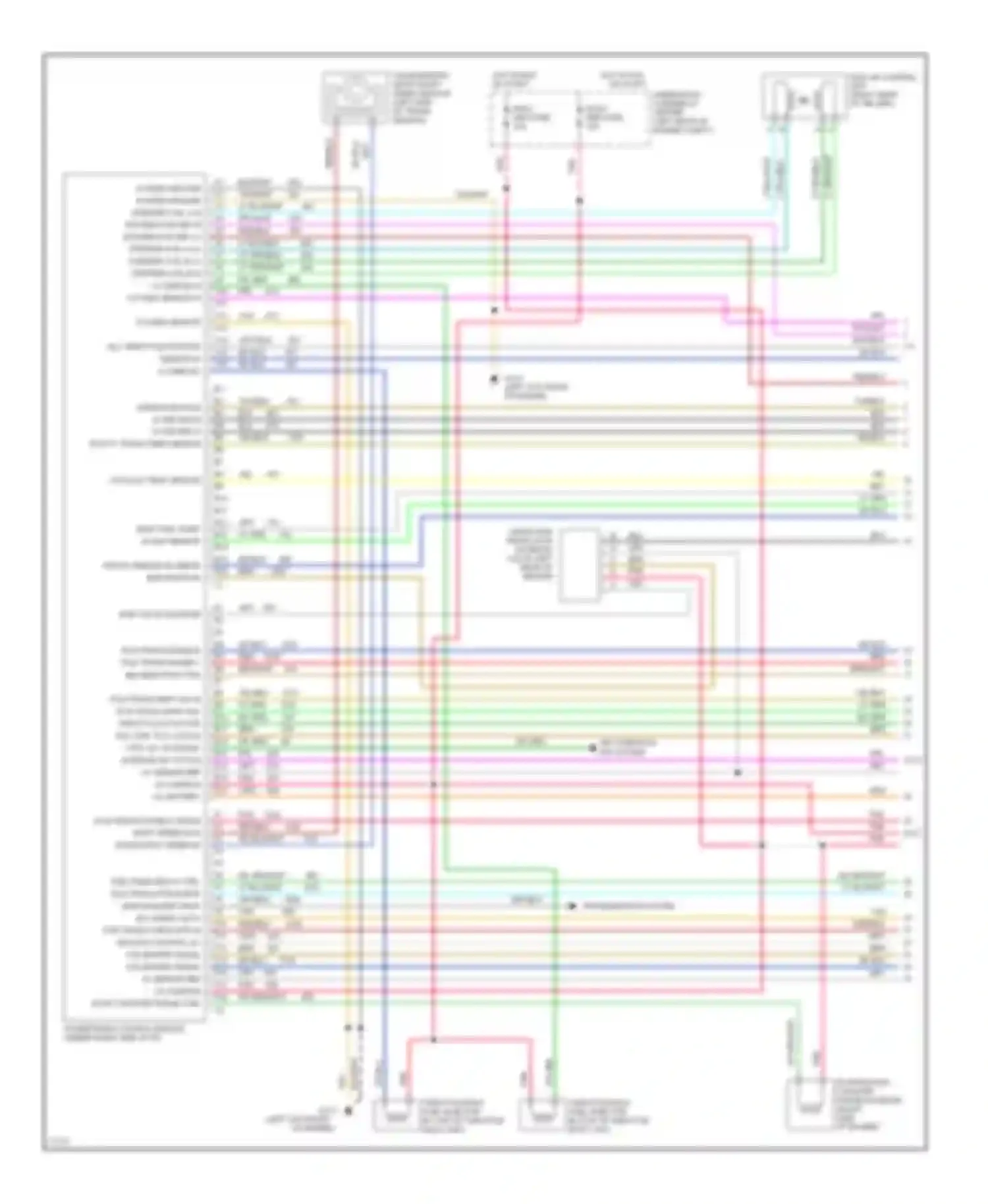 Wiring diagram throttle actuator sol ctrl tcc clutch ctrl a/c on signal in brake sw to pcm for Chevrolet Cab & Chassis K2500  (1989-2000) (1 of 1)