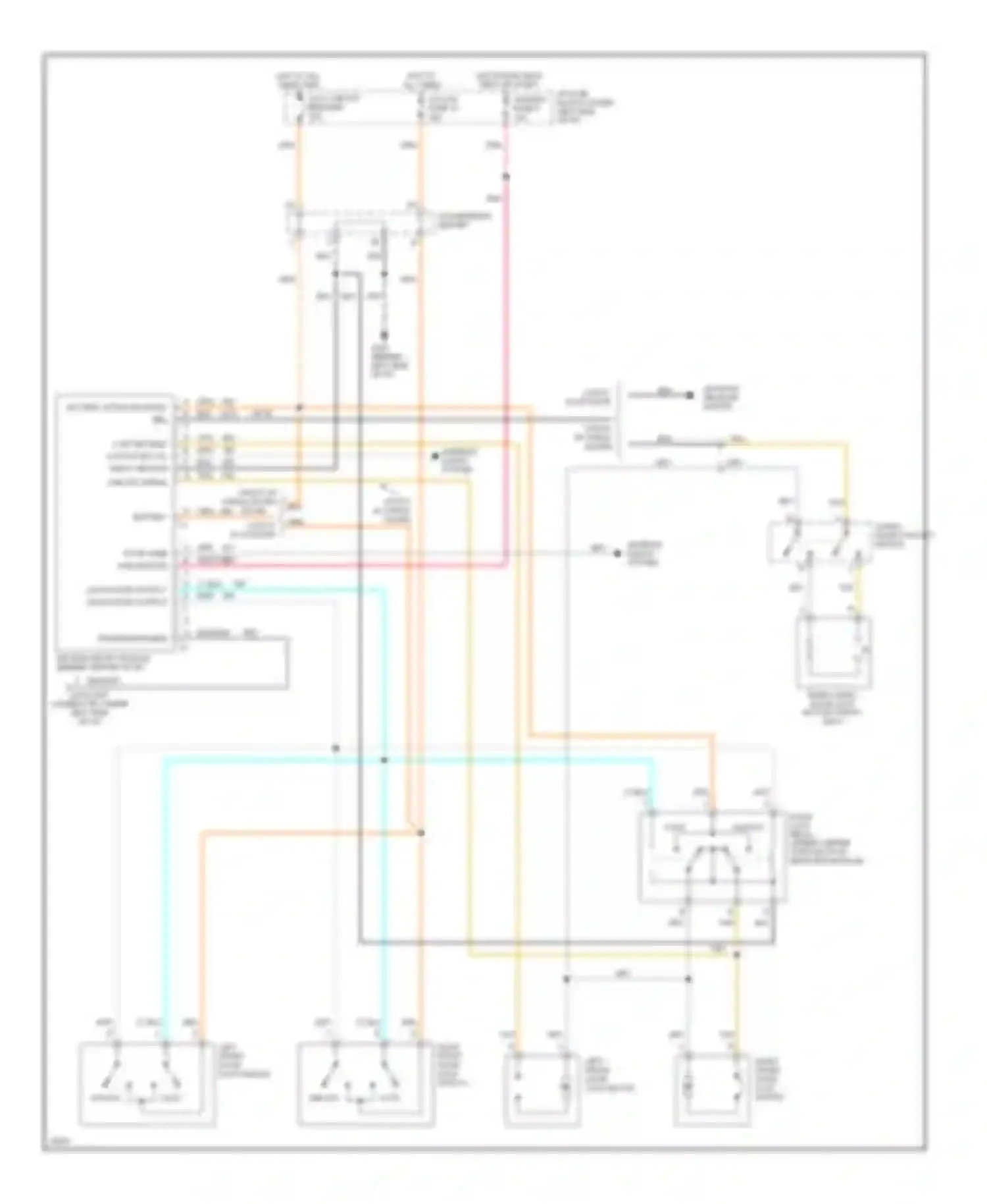 Wiring diagram l fnt dr unlk output int lts input ground for Chevrolet Cab & Chassis K3500  (1989-2000) (1 of 2)