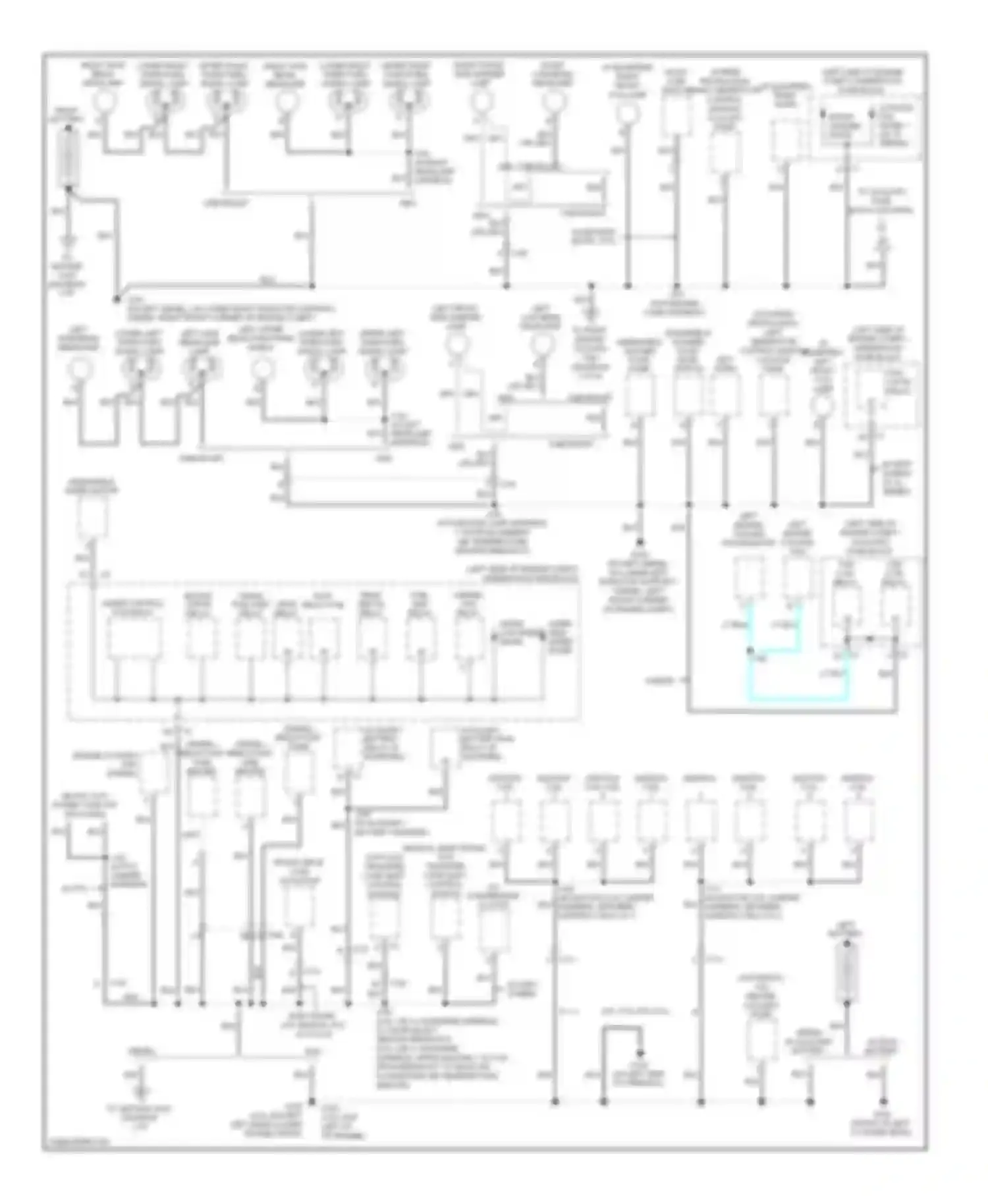 Cab & Chassis Silverado 3500 HD Chevrolet  (2008-2011): Ground distribution circuit (1 of 6)