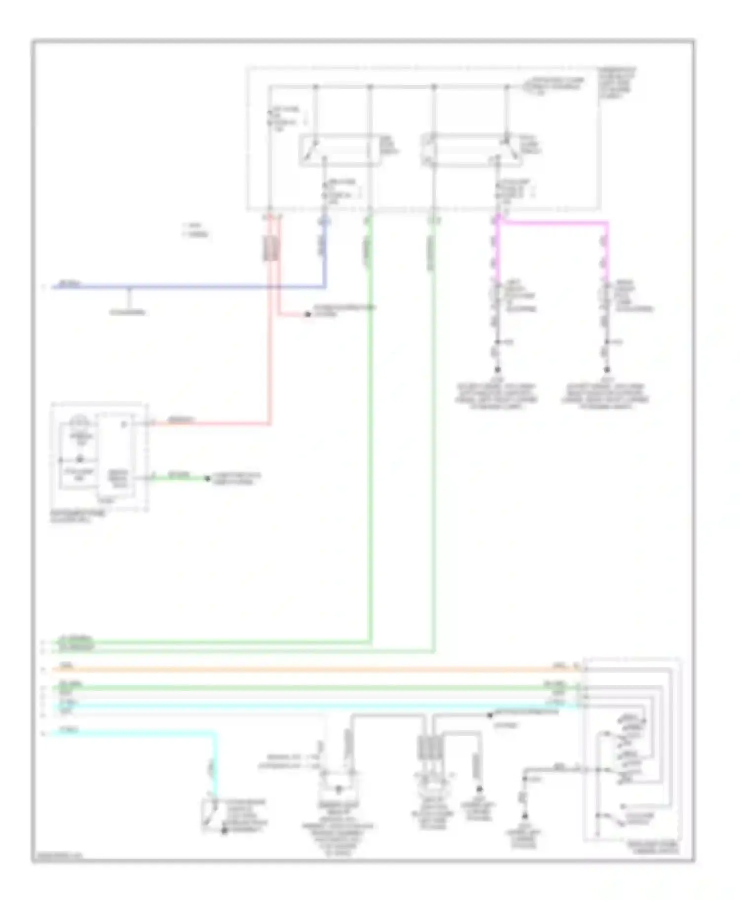 Cab & Chassis Silverado 3500 HD Chevrolet  (2008-2011): Headlights circuit (2 of 2)