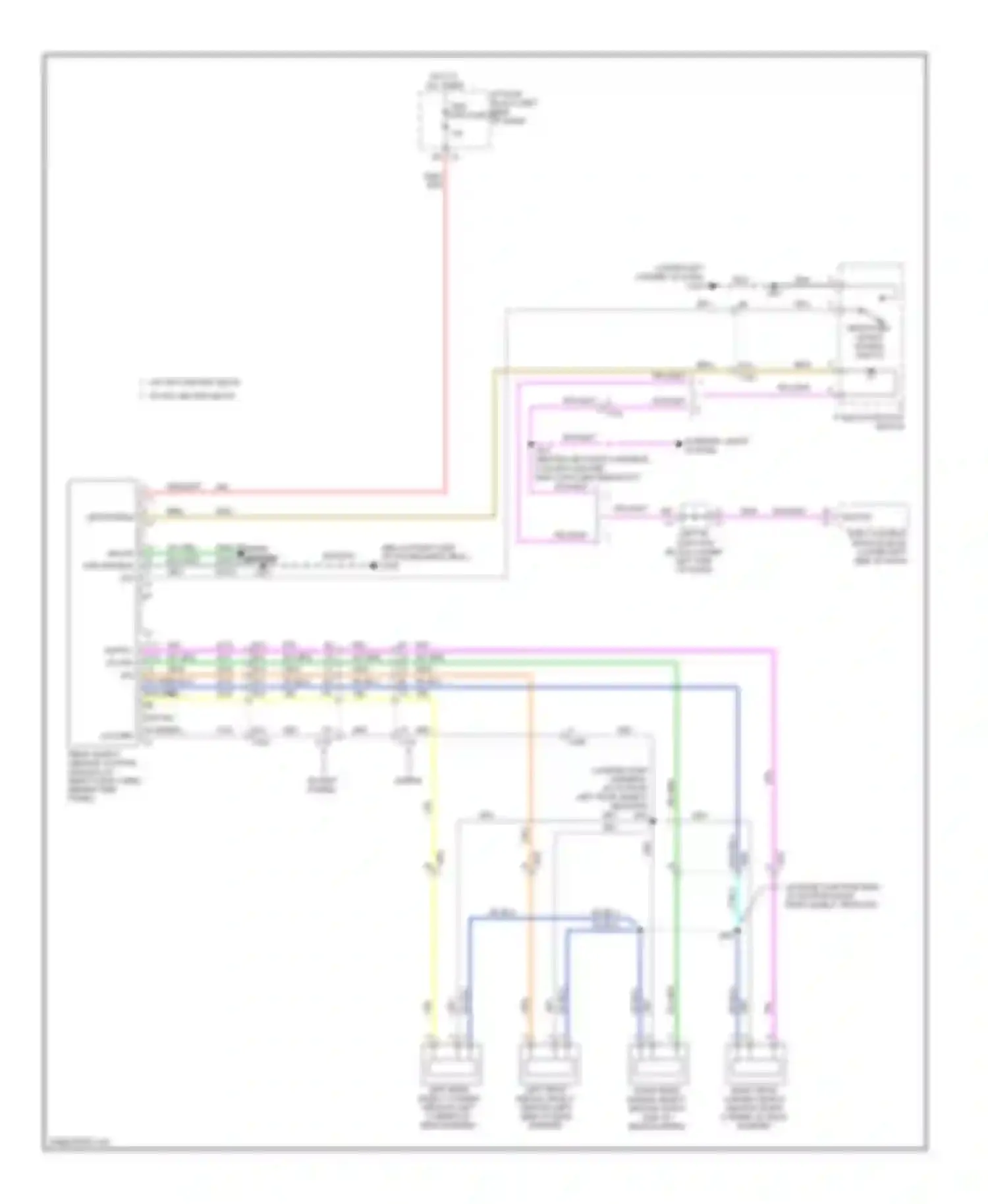 Cab & Chassis Silverado 3500 HD Chevrolet  (2008-2011): Parking assistant circuit