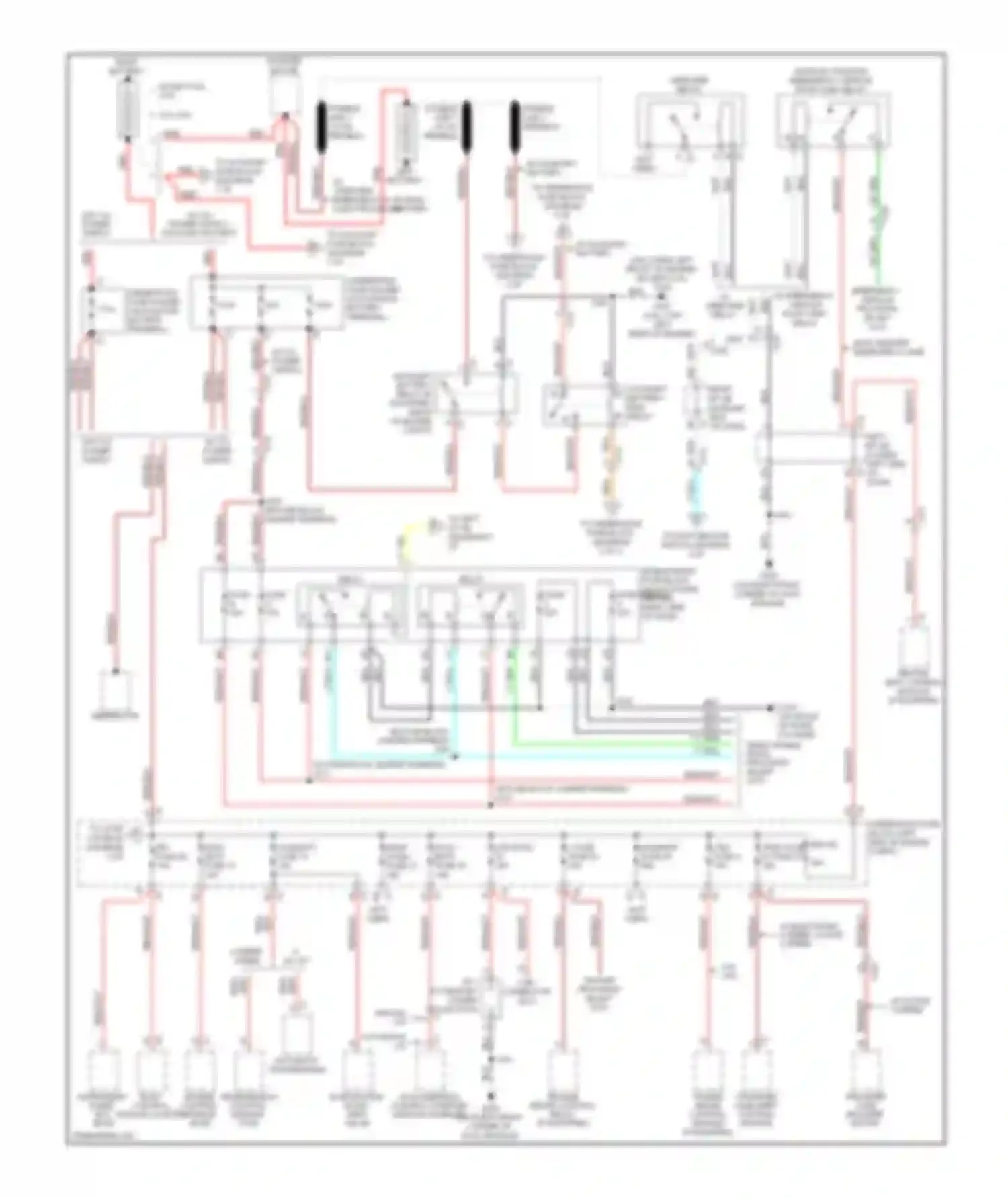 Cab & Chassis Silverado 3500 HD Chevrolet  (2008-2011): 6.0l vin g, power distribution circuit (1 of 7)