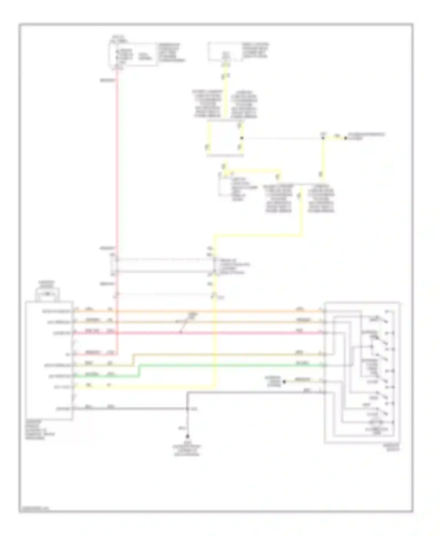 Cab & Chassis Silverado 3500 HD Chevrolet  (2008-2011): Power top/sunroof circuit