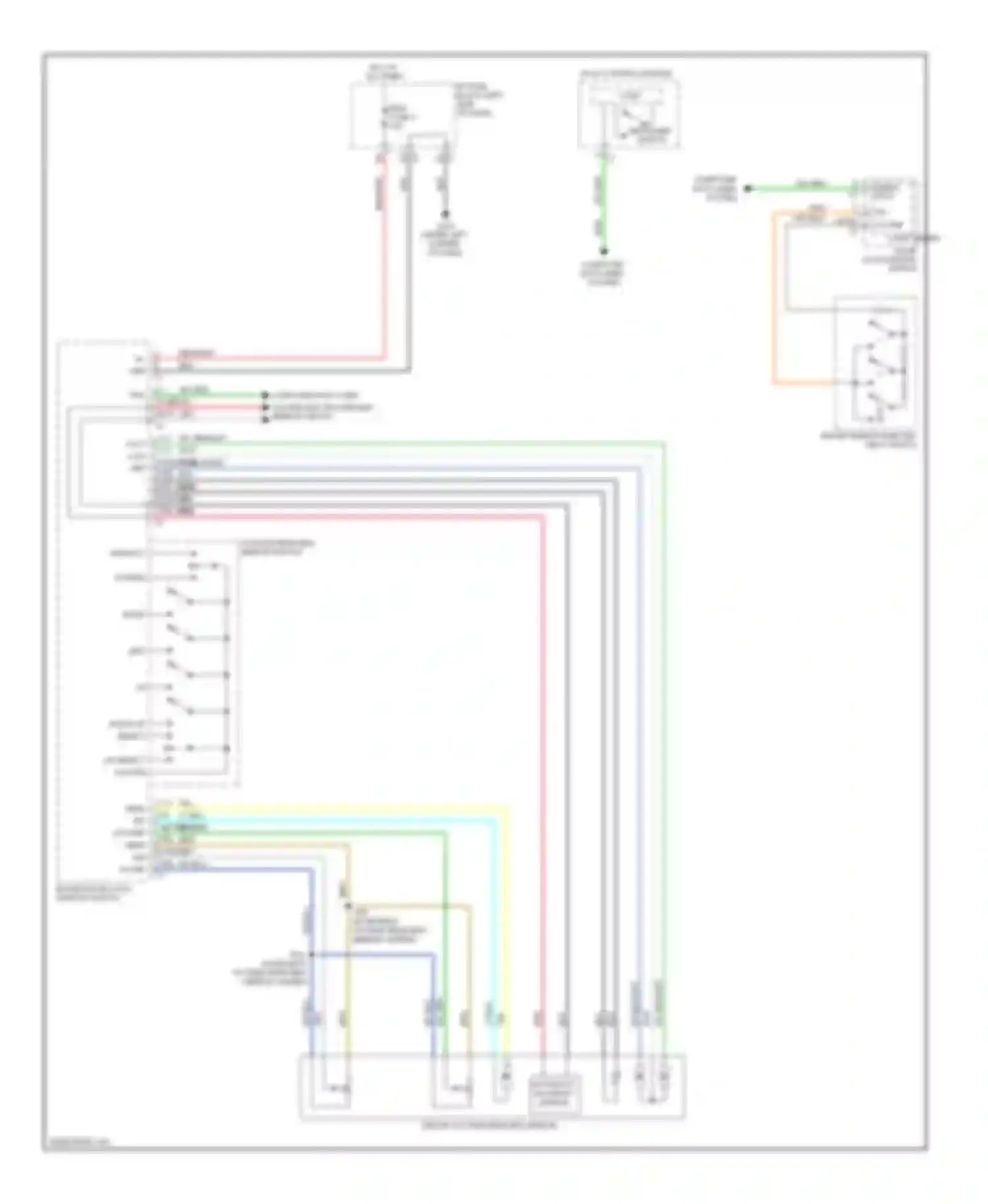 Wiring diagram logic driver door lock/window switch for Chevrolet Cab & Chassis Silverado 3500 HD  (2008-2011) (2 of 2)