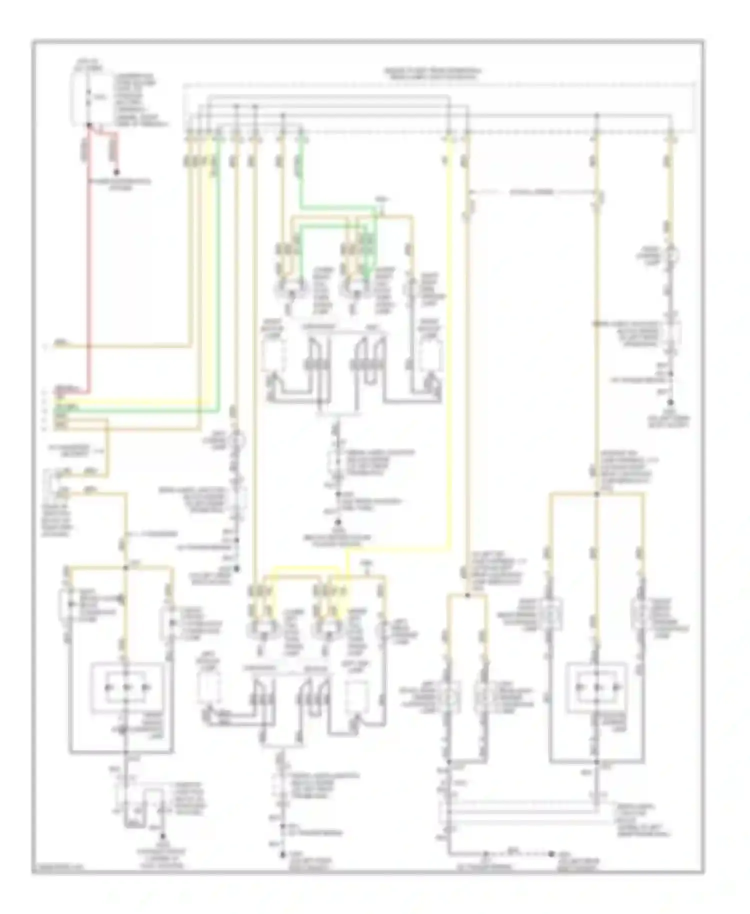 Wiring diagram lower left tail/ stop, turn signal lamp for Chevrolet Cab & Chassis Silverado 3500 HD  (2008-2011) (1 of 1)