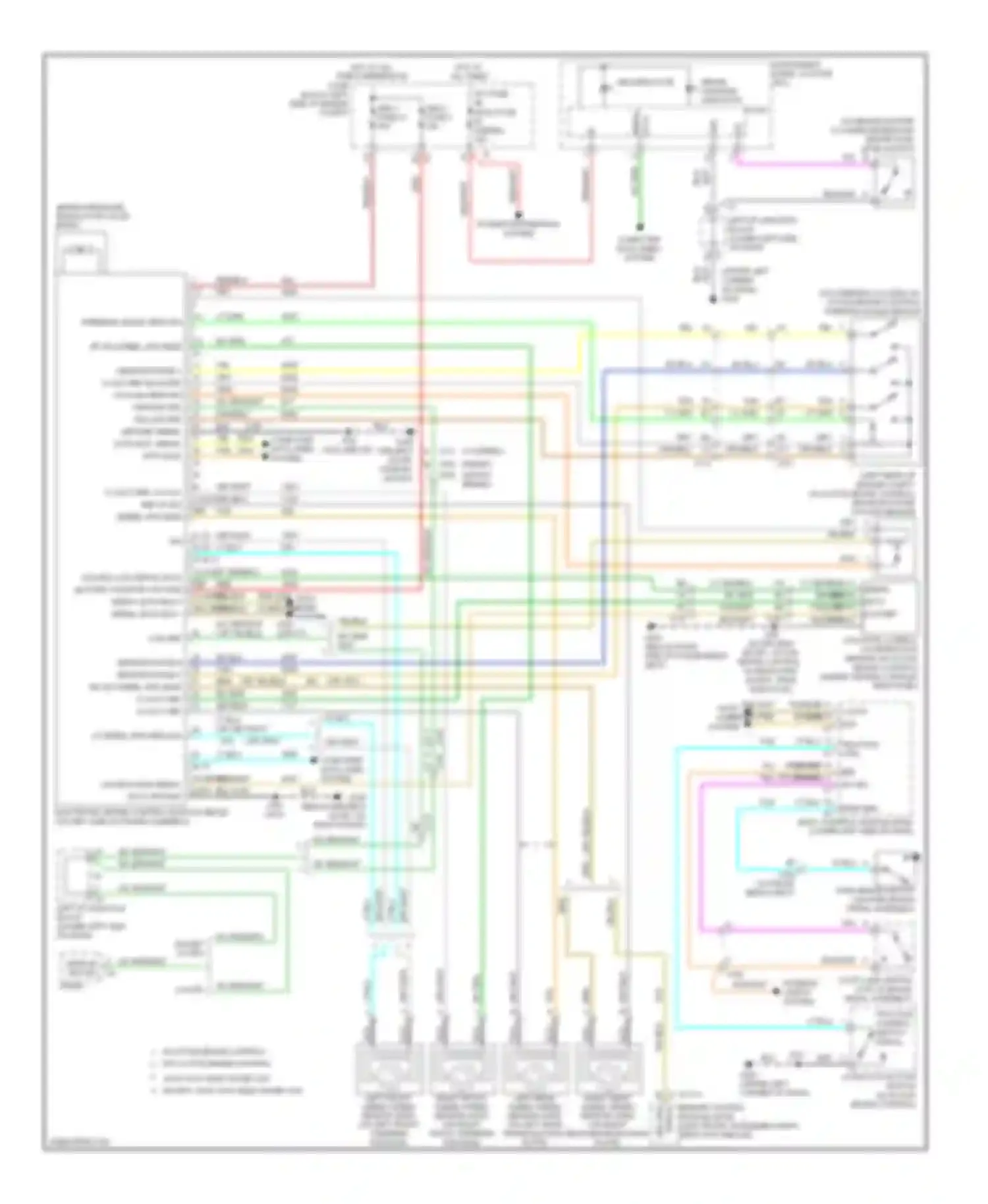 Wiring diagram steering angle sensor for Chevrolet Cab & Chassis Silverado 3500 HD  (2008-2011) (1 of 1)