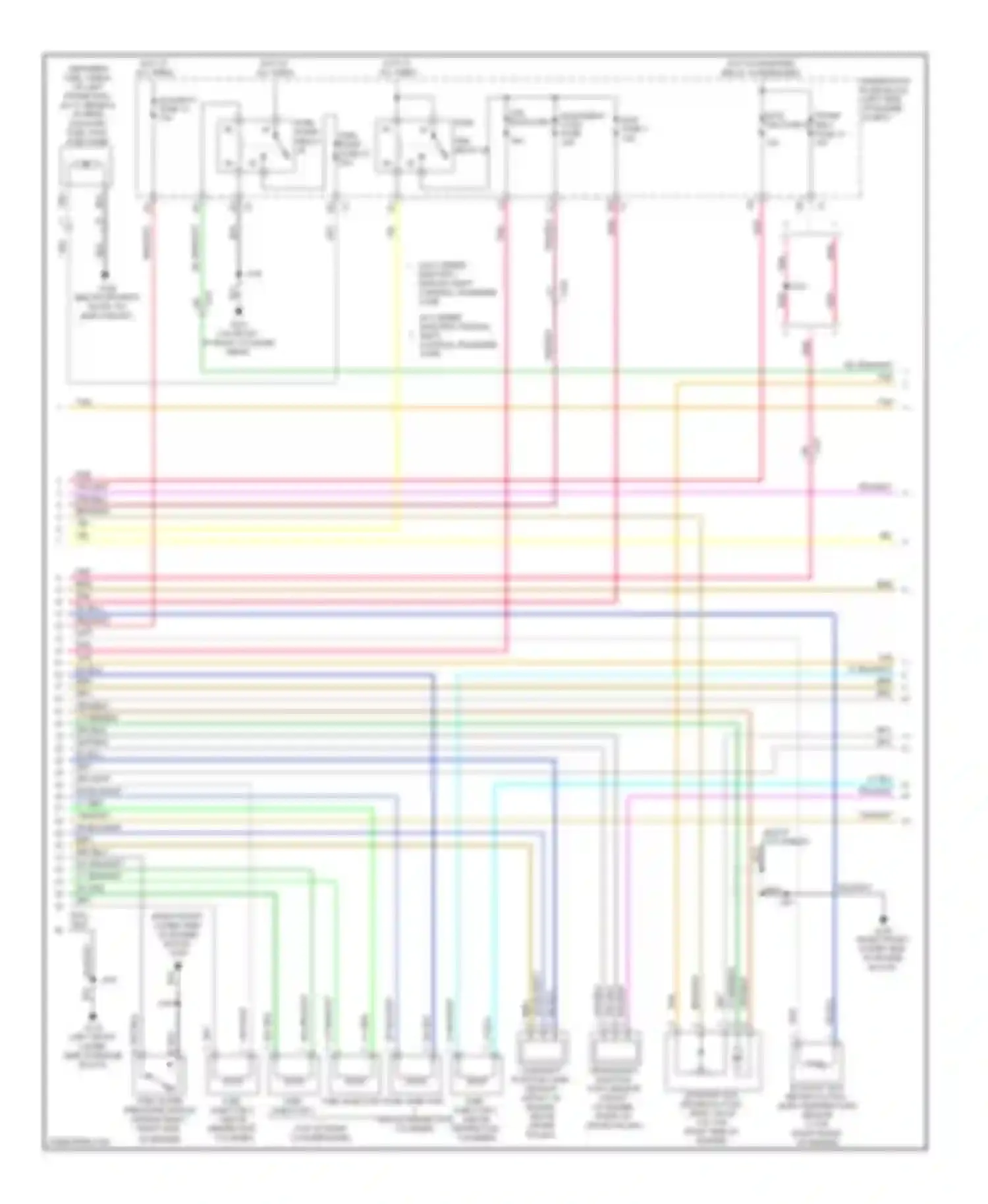 Wiring diagram w/ 2 speed electric, manual shift control transfer case for Chevrolet Cab & Chassis Silverado 3500 HD  (2008-2011) (1 of 2)