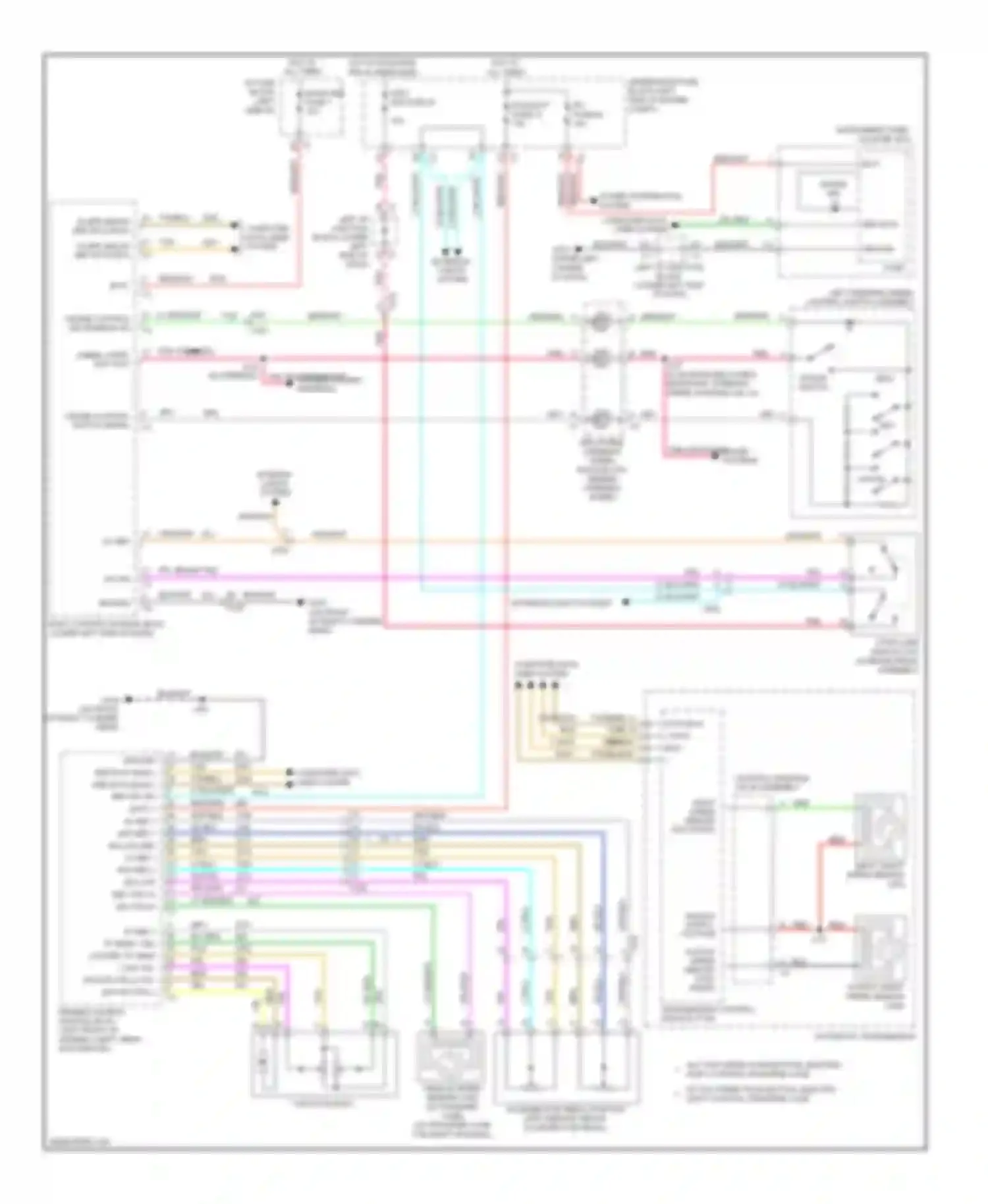 Wiring diagram w/o two speed push button, electric shift control transfer case for Chevrolet Cab & Chassis Silverado 3500 HD  (2008-2011) (2 of 5)