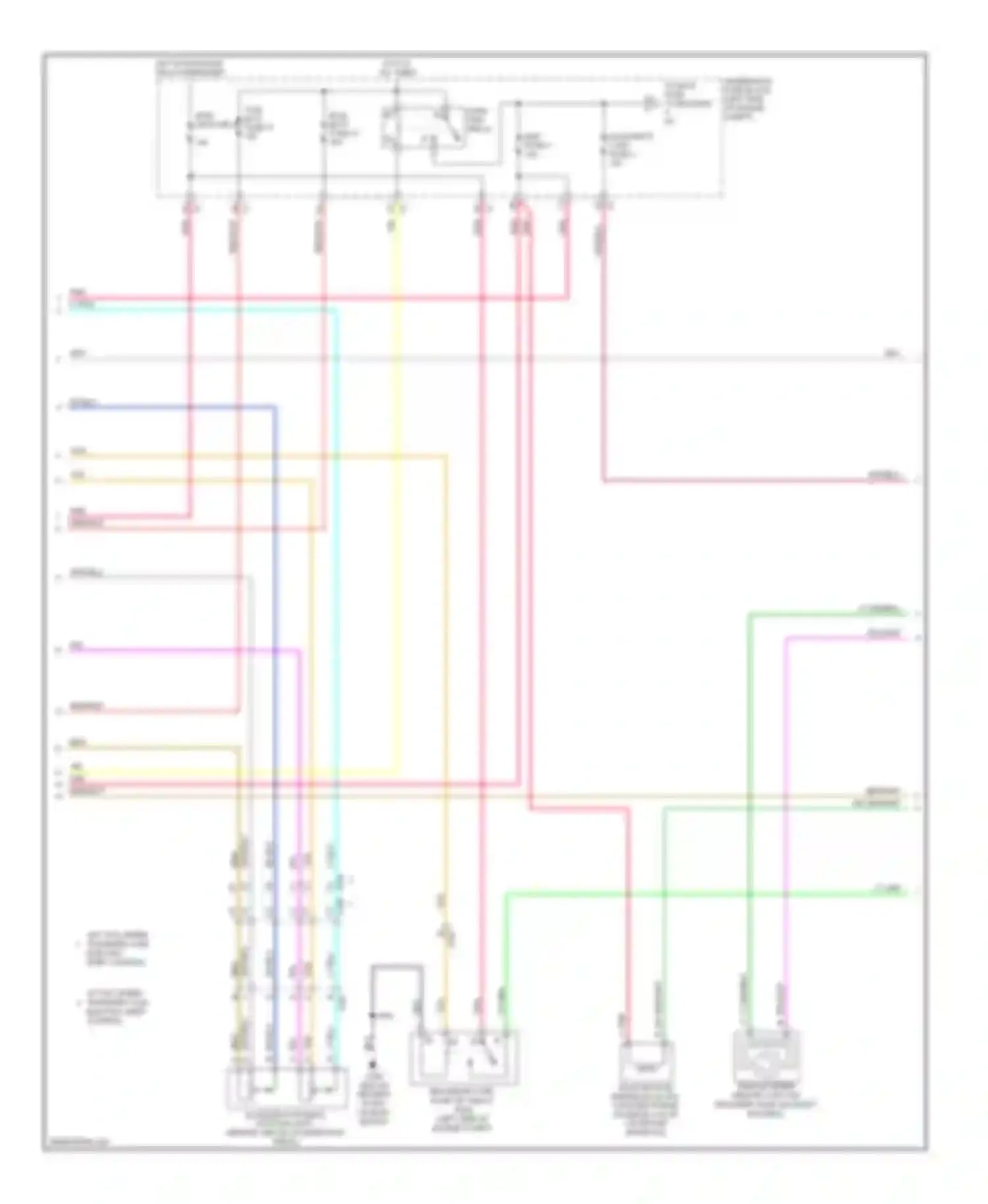 Wiring diagram w/o two speed transfer case electric shift control for Chevrolet Cab & Chassis Silverado 3500 HD  (2008-2011) (1 of 1)