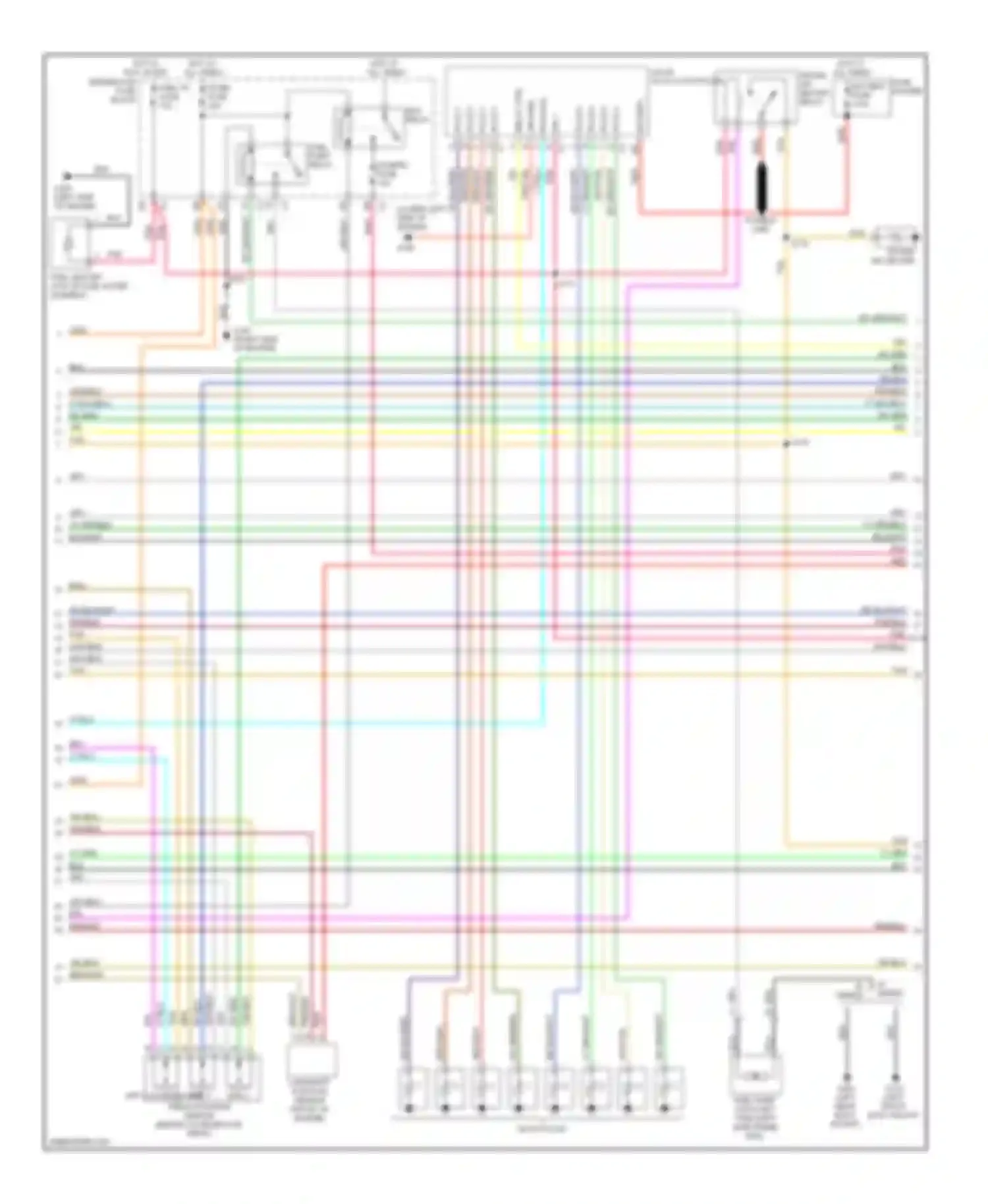 Cab & Chassis Silverado 3500 Chevrolet  (2004-2007): Wiring diagram engine performance 6.6l vin 1, california (2 of 5)