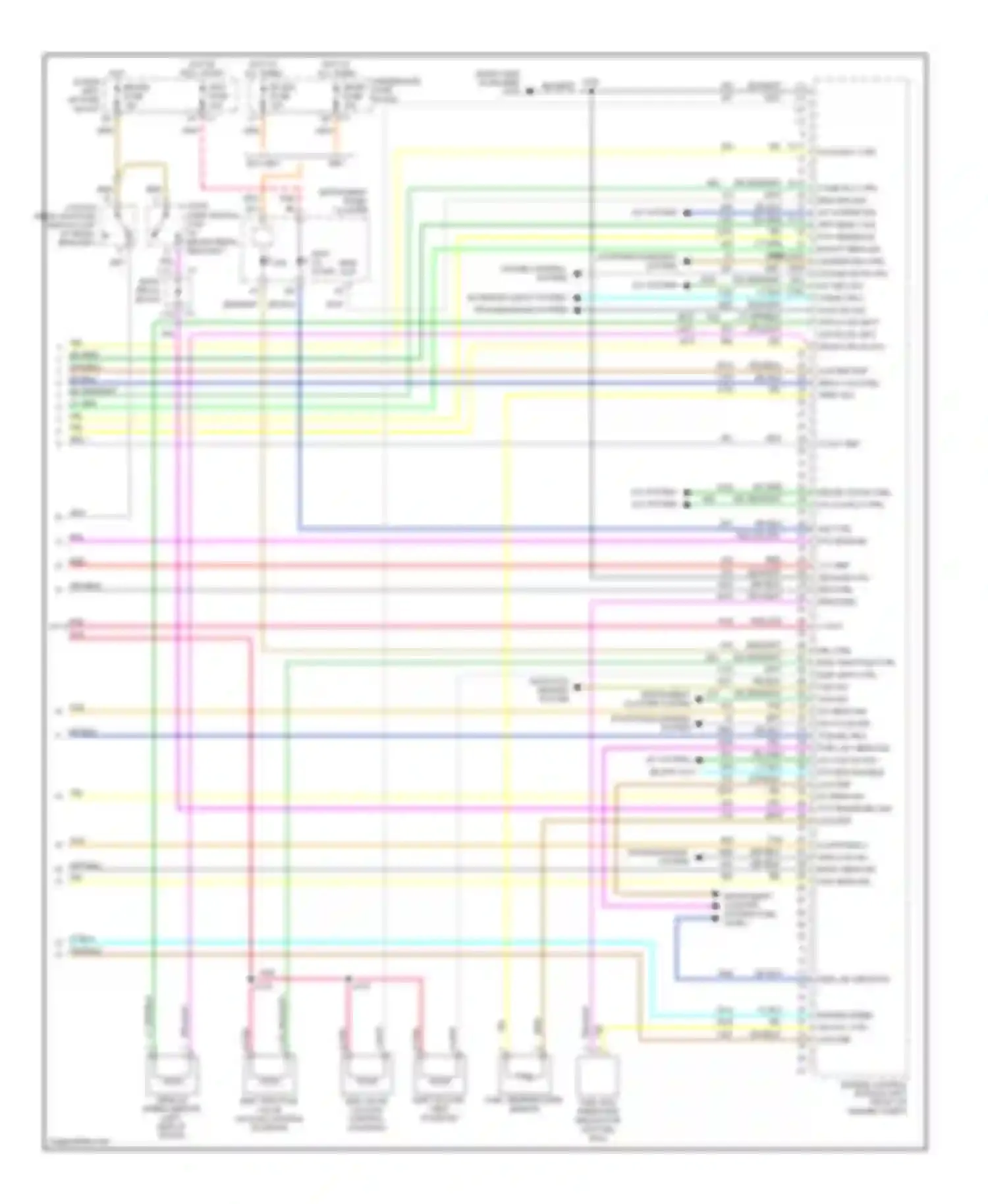 Cab & Chassis Silverado 3500 Chevrolet  (2004-2007): Wiring diagram engine performance 6.6l vin 1, california (5 of 5)