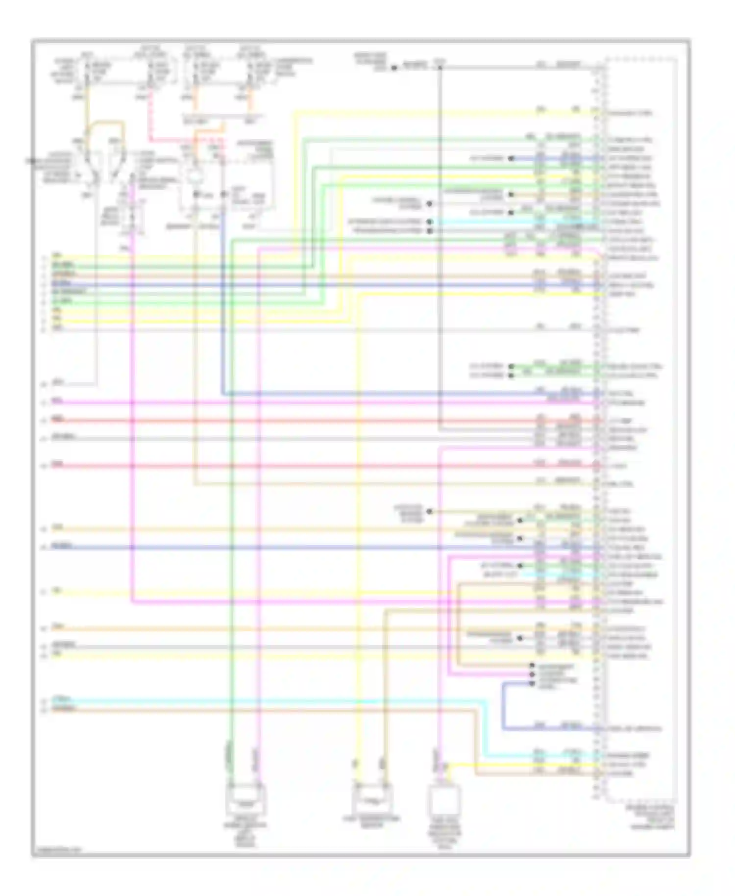 Cab & Chassis Silverado 3500 Chevrolet  (2004-2007): Wiring diagram engine performance 6.6l vin 1, except california (5 of 5)