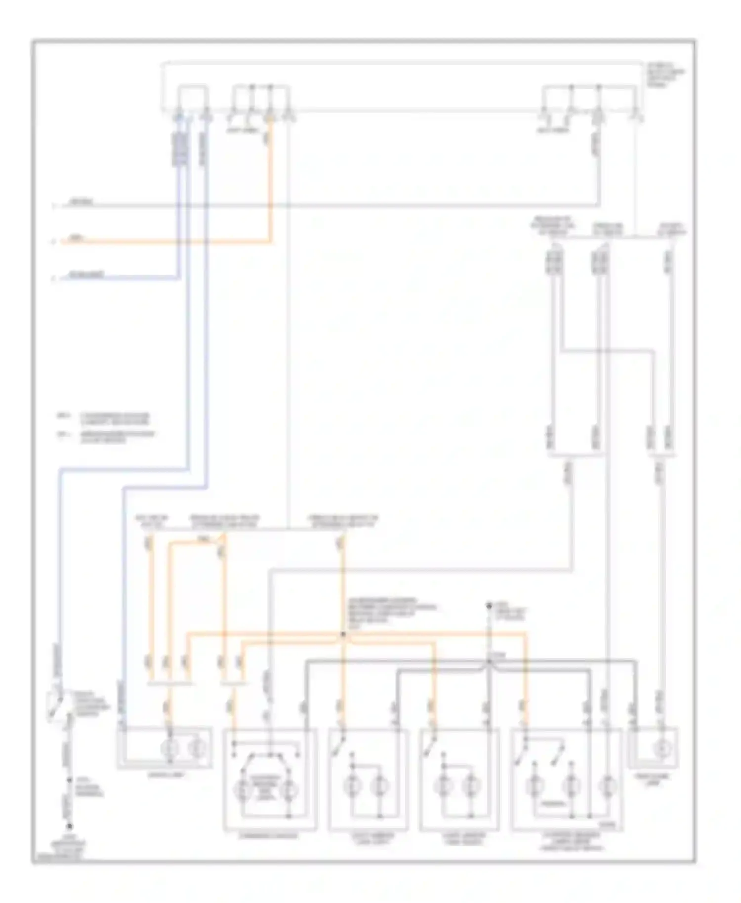Cab & Chassis Silverado 3500 Chevrolet  (2004-2007): Courtesy lamps circuit (2 of 2)