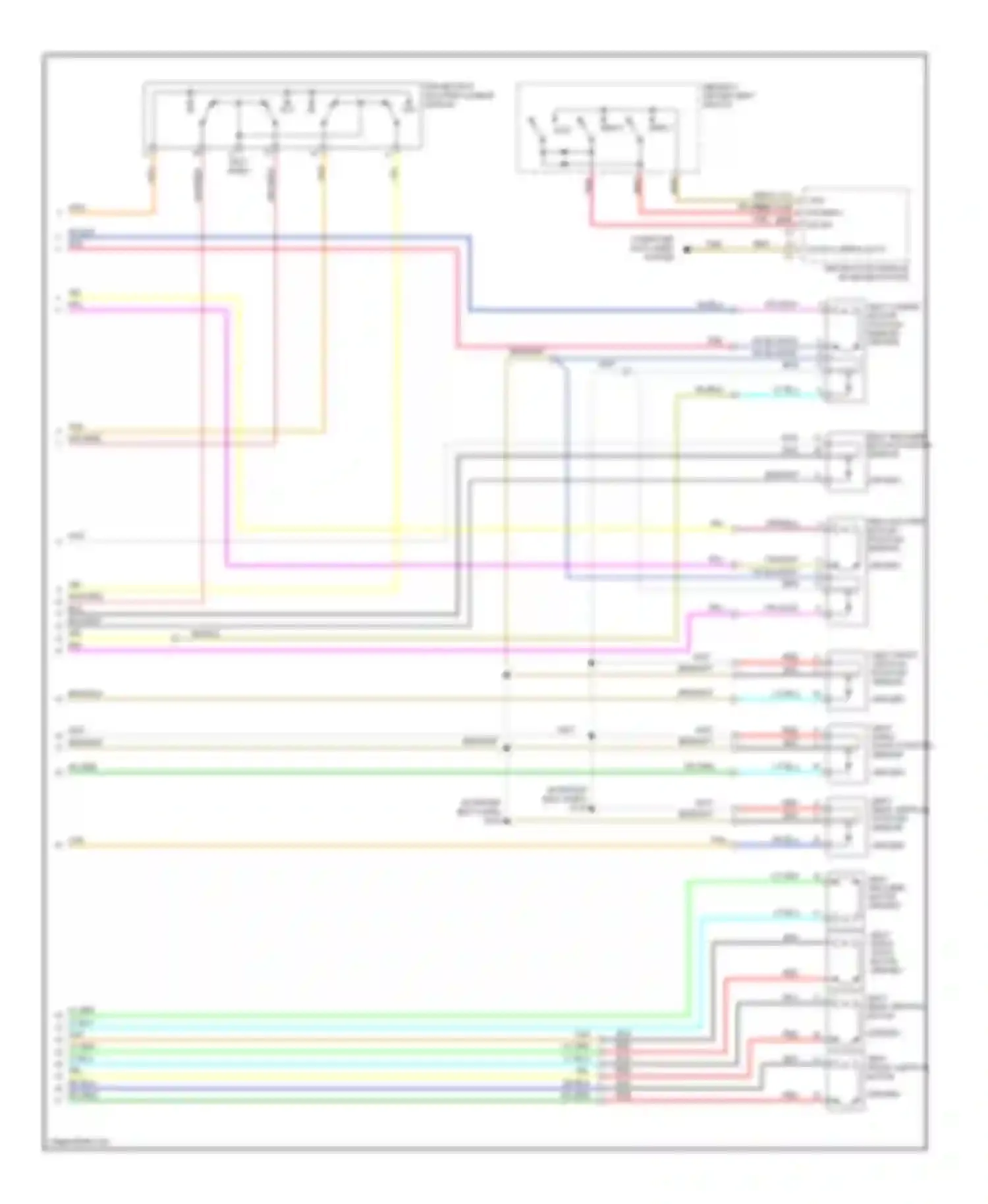 Cab & Chassis Silverado 3500 Chevrolet  (2004-2007): Memory seat circuit (2 of 2)