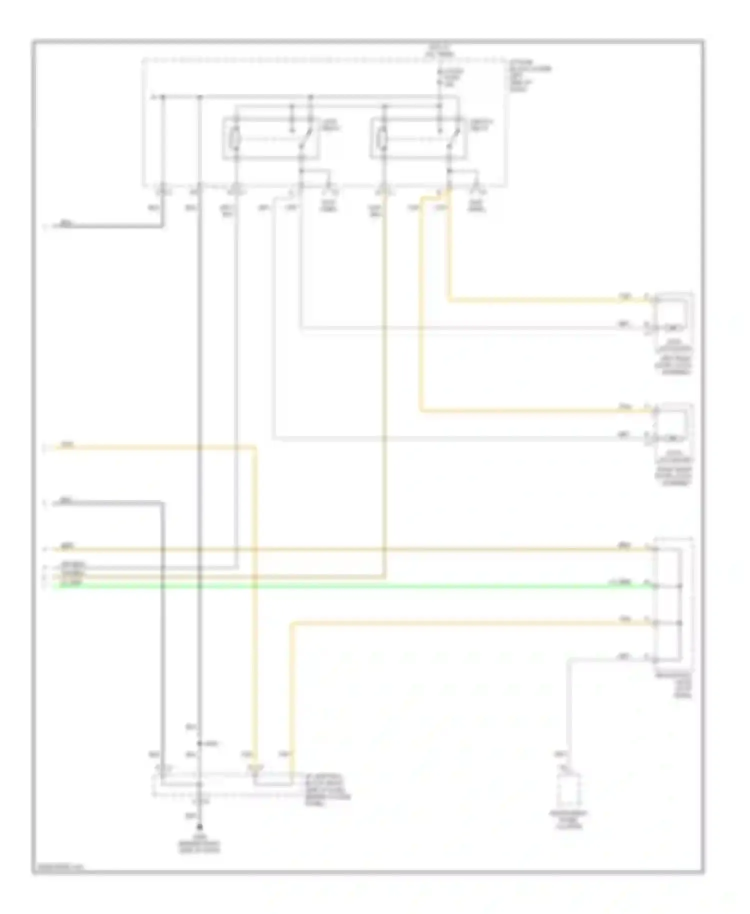 Cab & Chassis Silverado 3500 Chevrolet  (2004-2007): Power door locks circuit, up level (2 of 2)