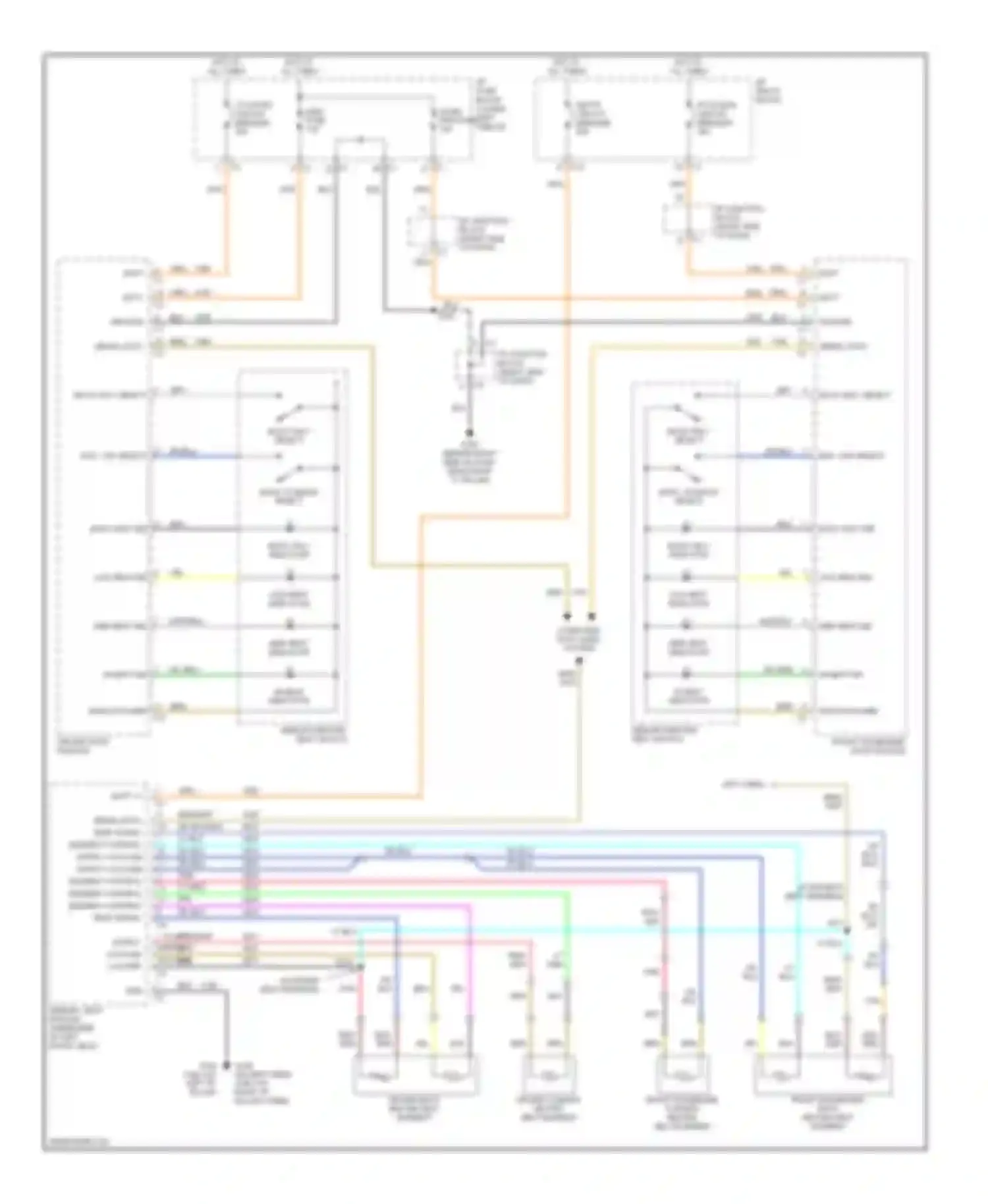Cab & Chassis Silverado 3500 Chevrolet  (2004-2007): Heated seats circuit
