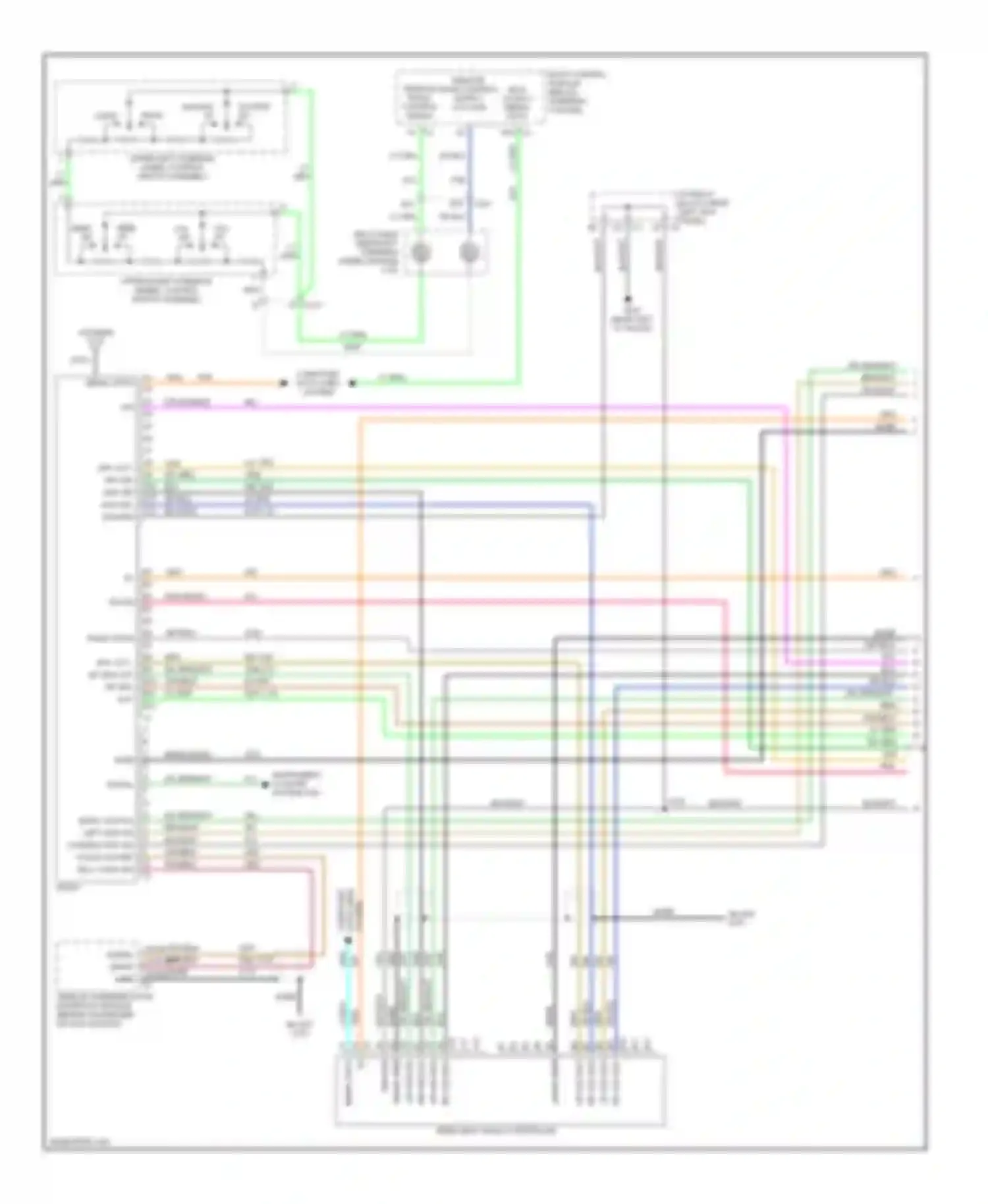 Cab & Chassis Silverado 3500 Chevrolet  (2004-2007): Mid-line radio circuit, with rear seat audio (1 of 4)