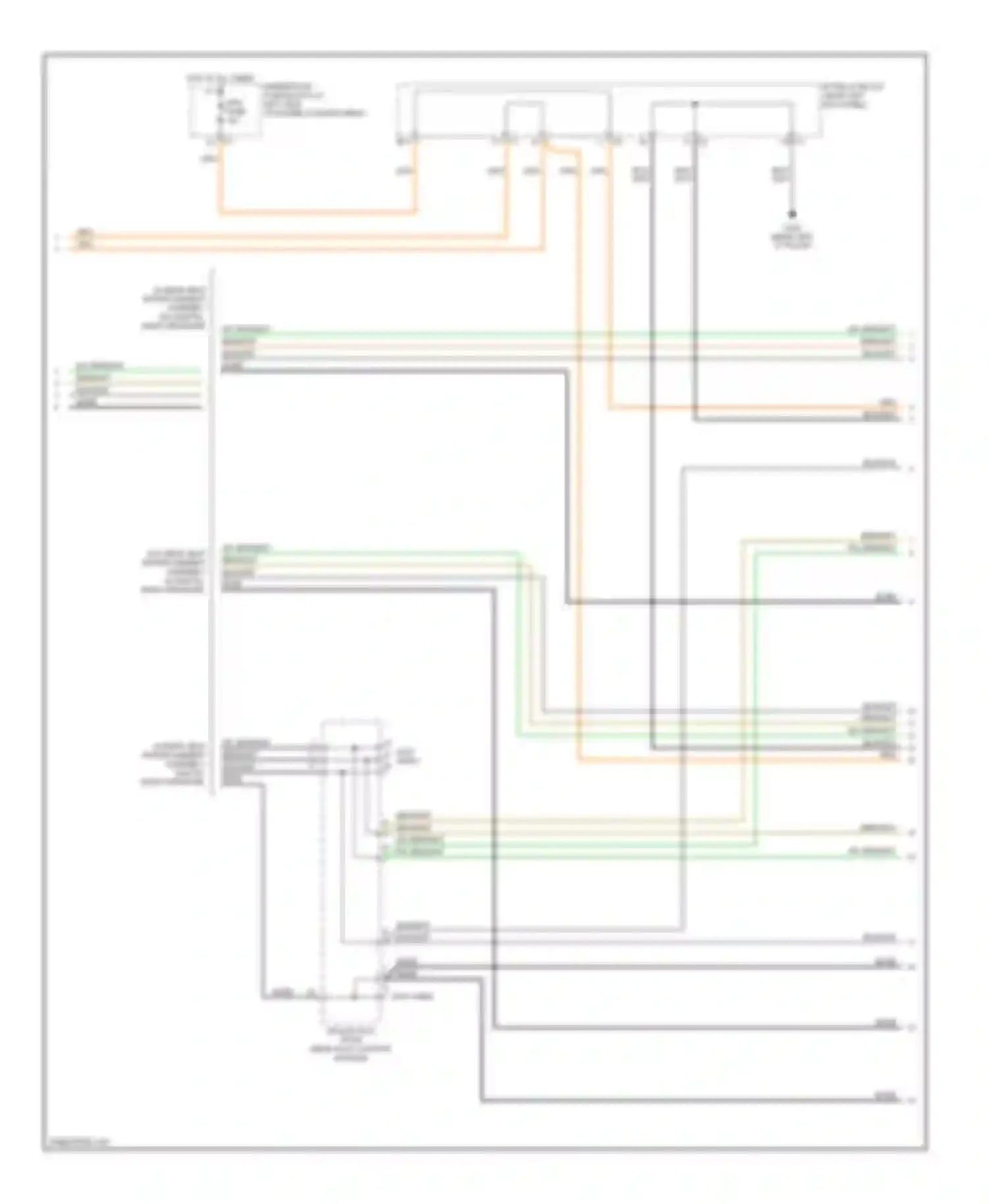 Cab & Chassis Silverado 3500 Chevrolet  (2004-2007): Mid-line radio circuit, with rear seat audio (3 of 4)