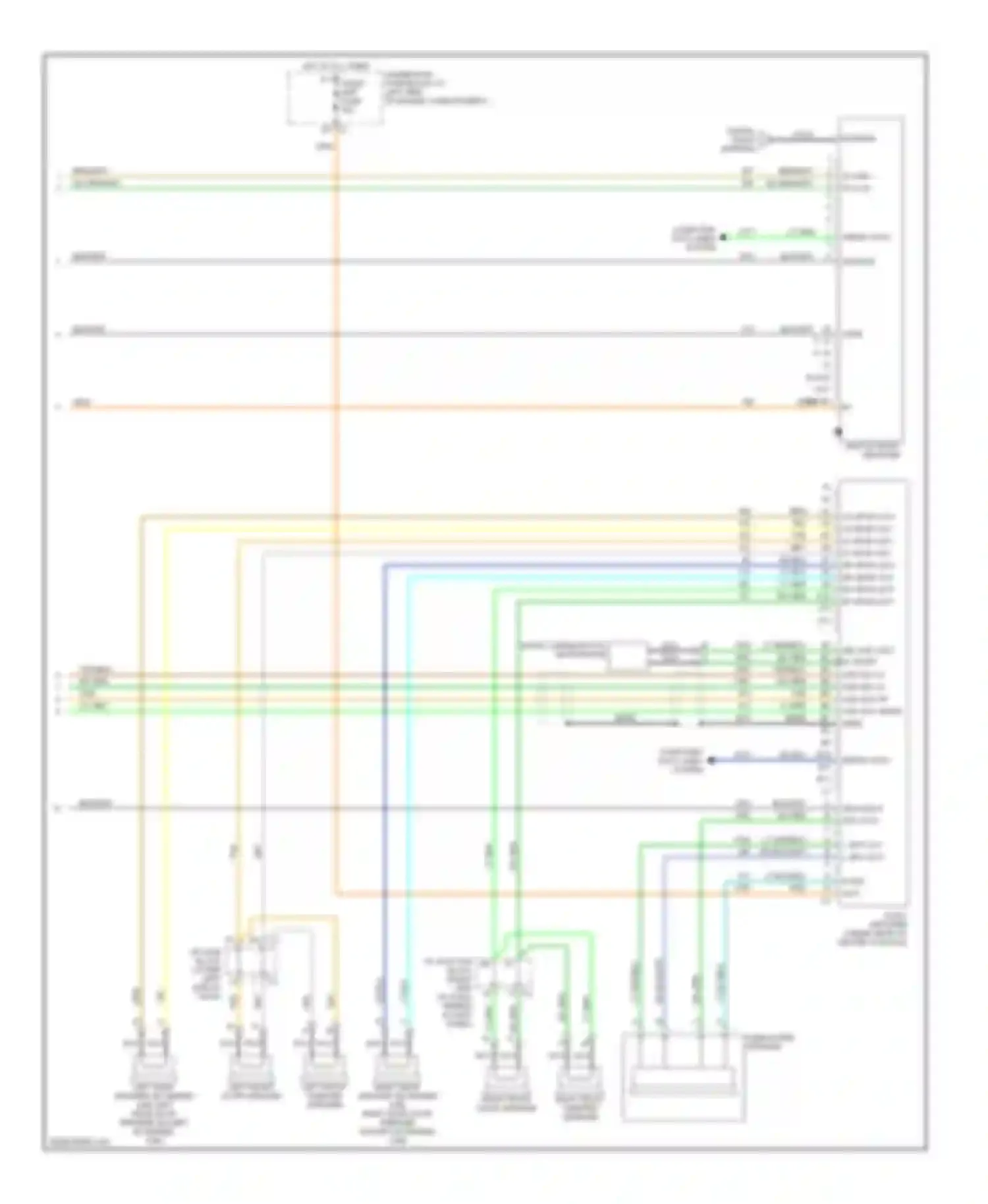 Wiring diagram left front door speaker for Chevrolet Cab & Chassis Silverado 3500  (2004-2007) (5 of 5)