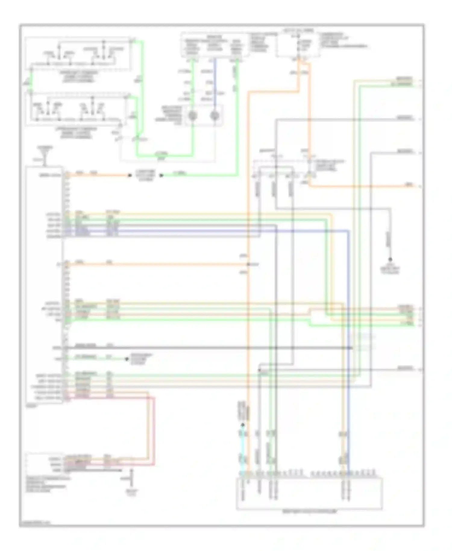 Wiring diagram rear seat audio controller for Chevrolet Cab & Chassis Silverado 3500  (2004-2007) (5 of 5)