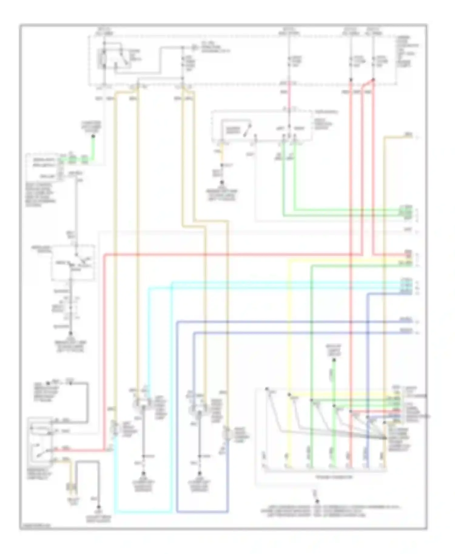Wiring diagram turn signal/ multi-function switch for Chevrolet Cab & Chassis Silverado 3500  (2004-2007) (1 of 1)