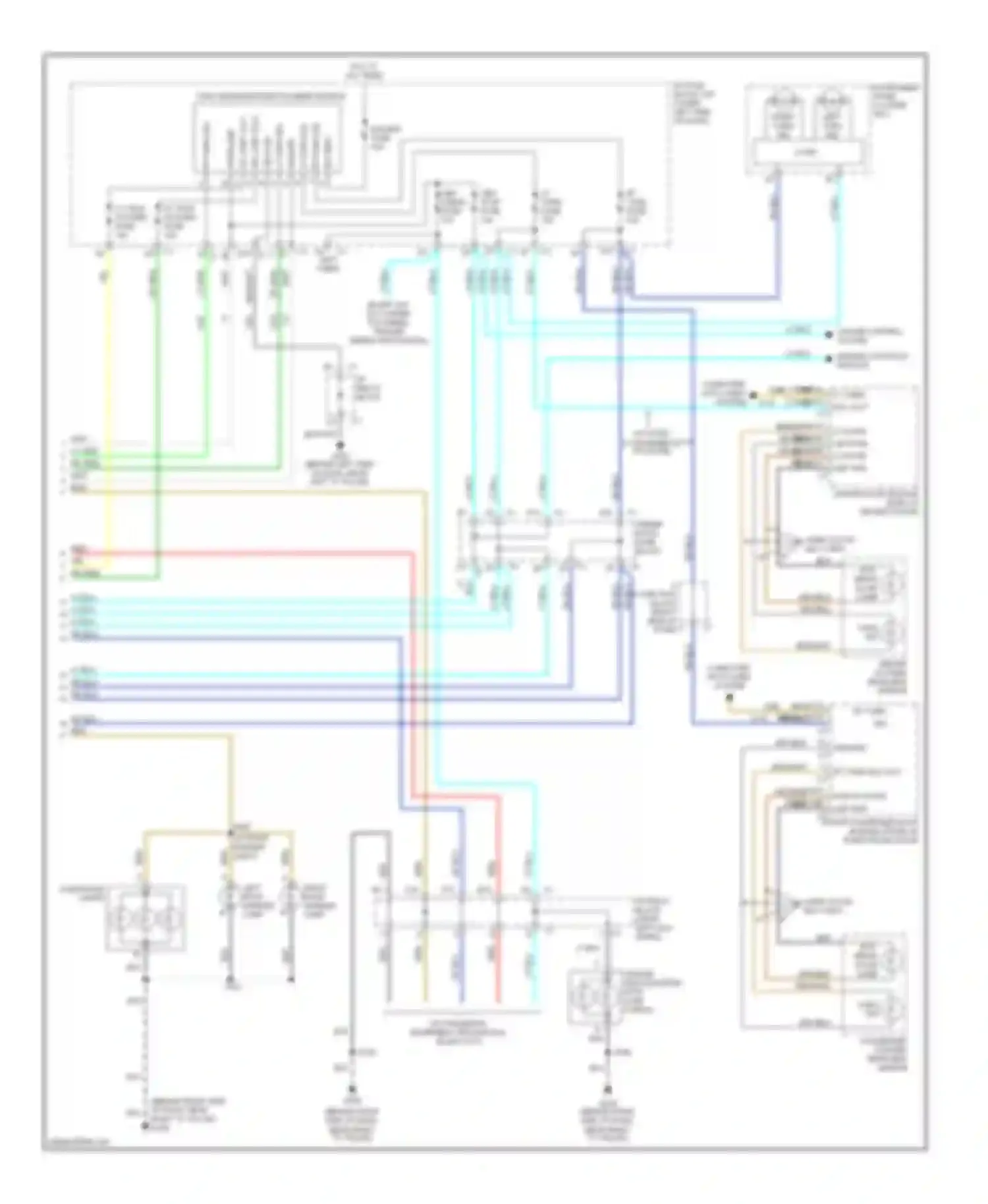 Wiring diagram turn signal/hazard flasher module for Chevrolet Cab & Chassis Silverado 3500  (2004-2007) (1 of 1)