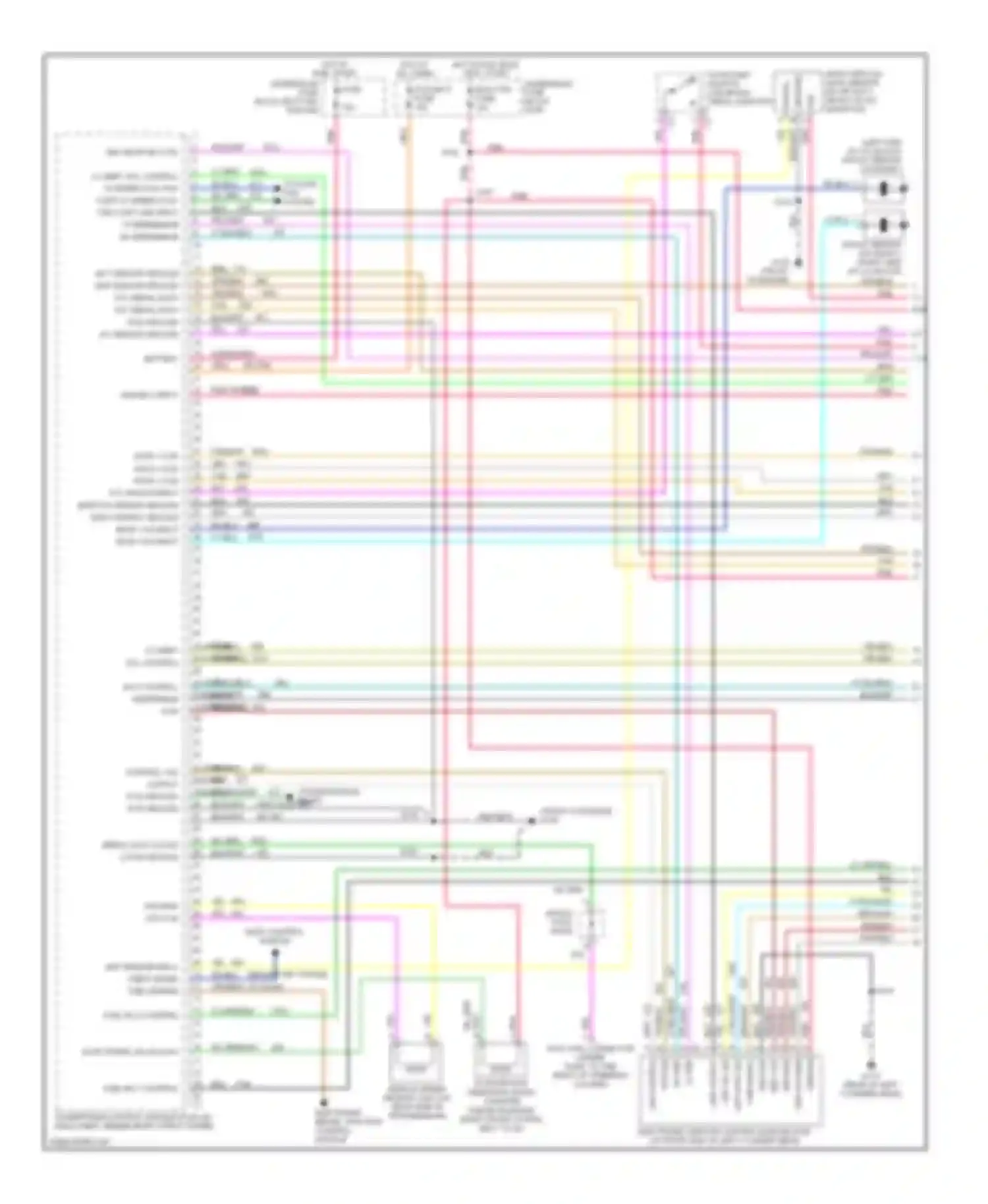 Camaro Chevrolet IV facelift (1998-2002): Wiring diagram engine performance 3.8l vin ks (1 of 4)