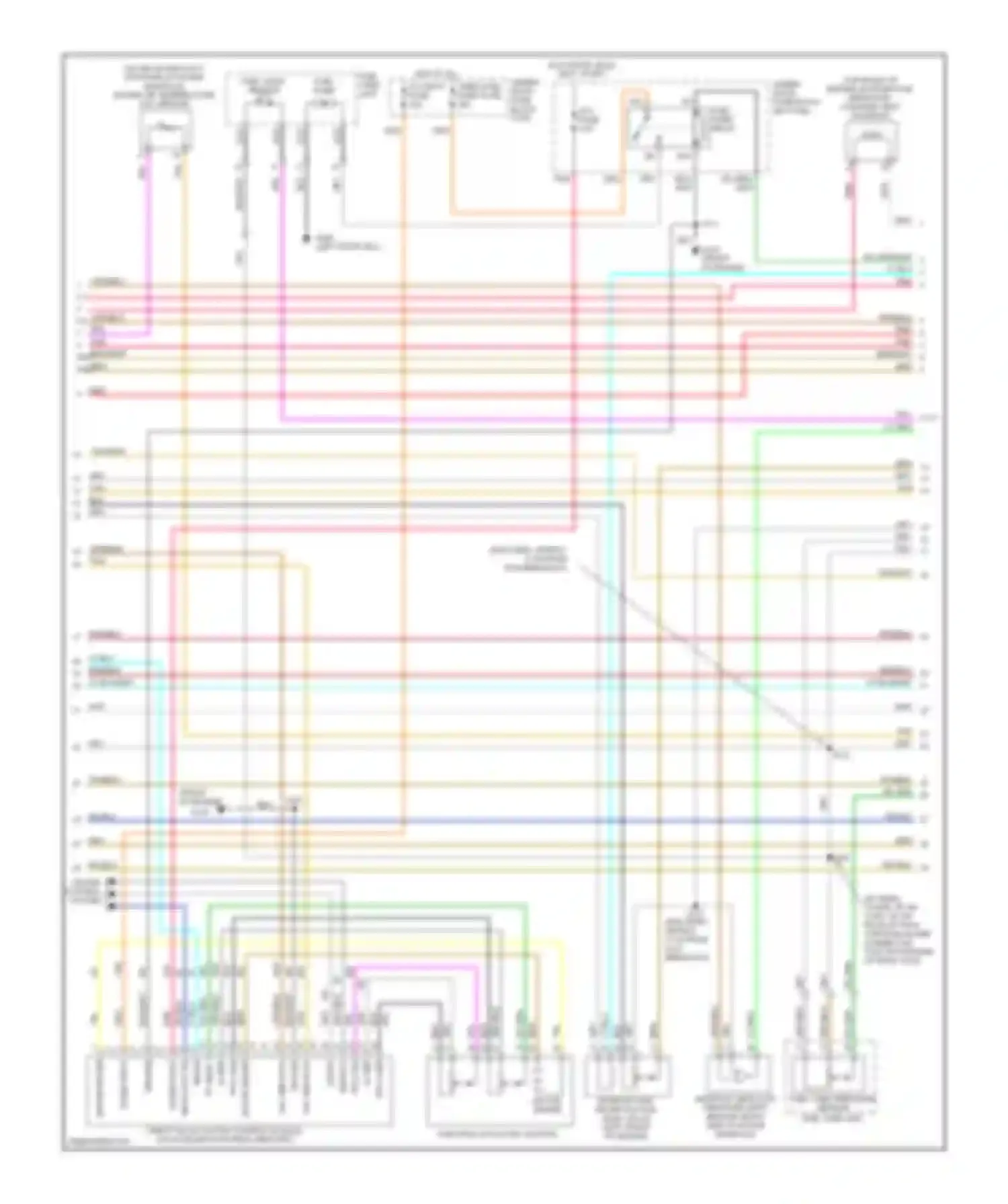 Camaro Chevrolet IV facelift (1998-2002): Wiring diagram engine performance 3.8l vin ks (3 of 4)