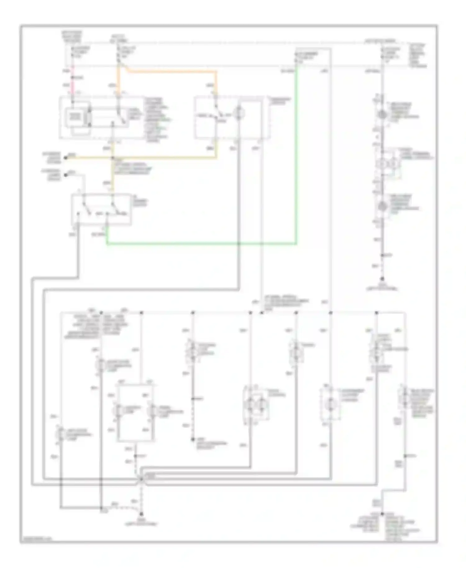 Camaro Chevrolet IV facelift (1998-2002): Instrument illumination circuit