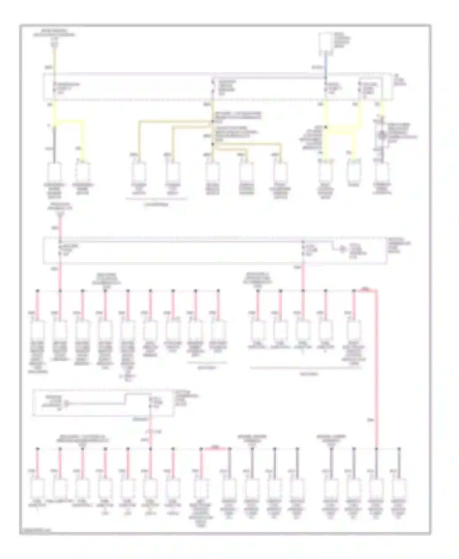 Camaro Chevrolet IV facelift (1998-2002): Power distribution circuit (4 of 4)