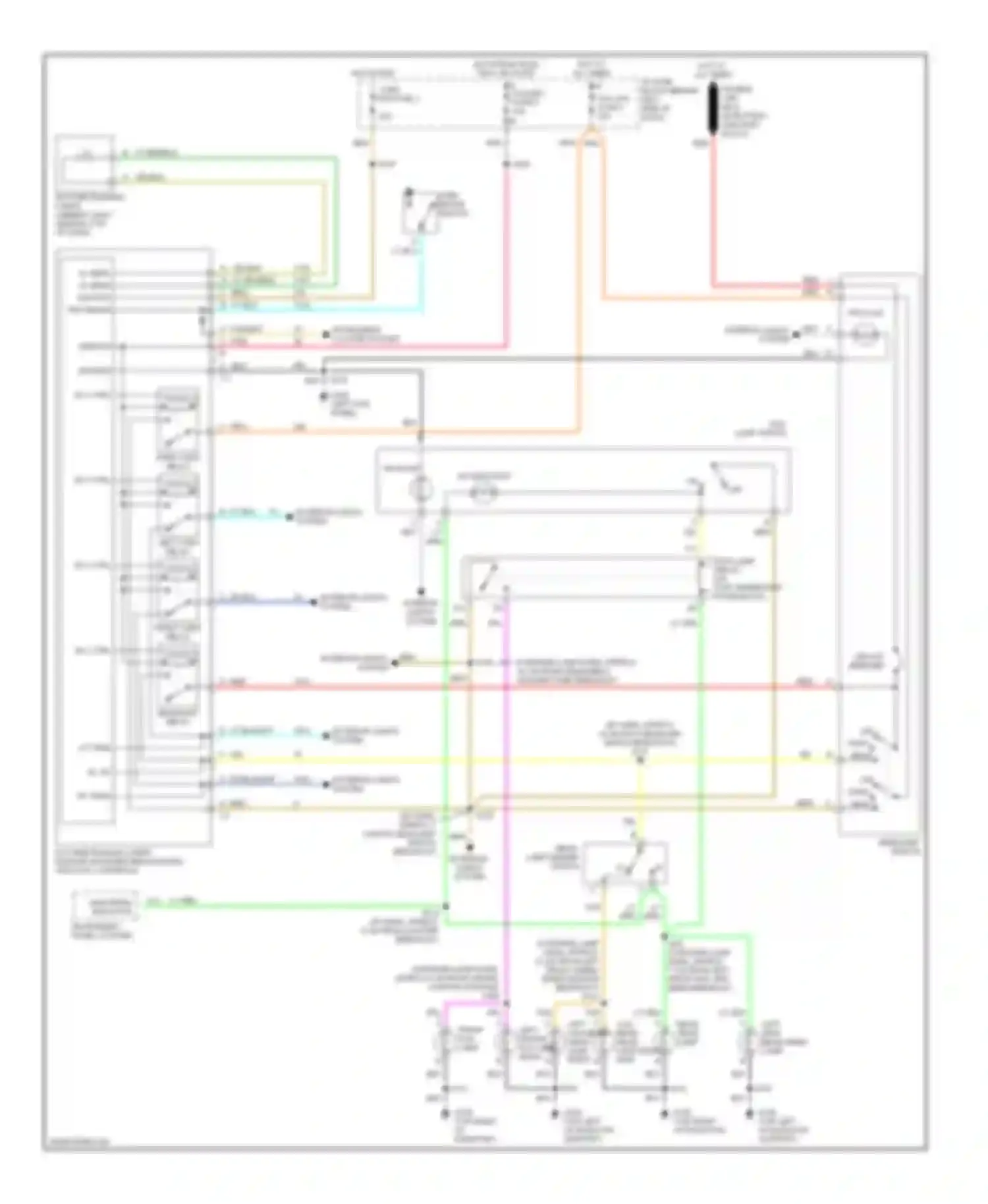 Wiring diagram gauges fuse 9 for Chevrolet Camaro IV facelift (1998-2002) (5 of 10)