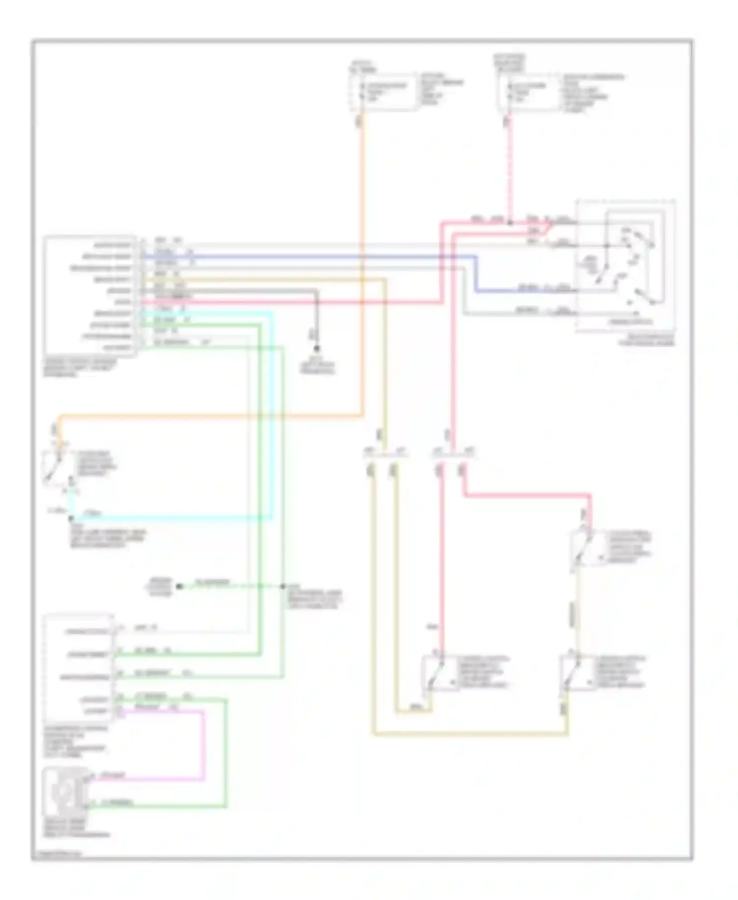 Wiring diagram hot in run, bulb test or start for Chevrolet Camaro IV facelift (1998-2002) (13 of 20)