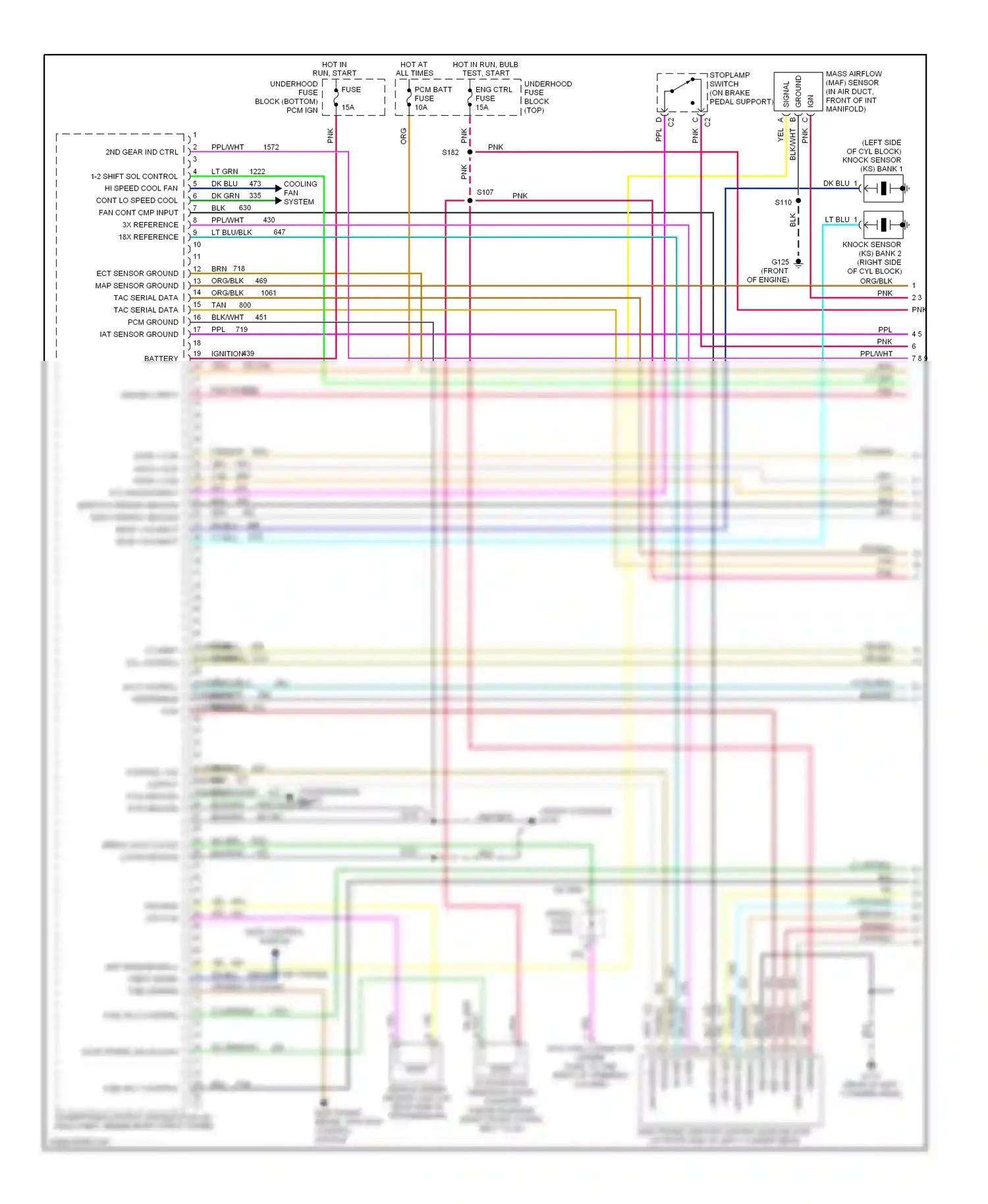 Chevrolet Camaro IV facelift (1998-2002) ign control wiring diagram  (1 of 1)