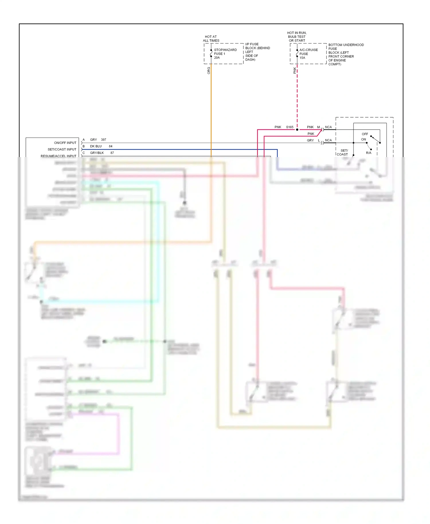 Wiring diagram nca for Chevrolet Camaro IV facelift (1998-2002) (11 of 36)