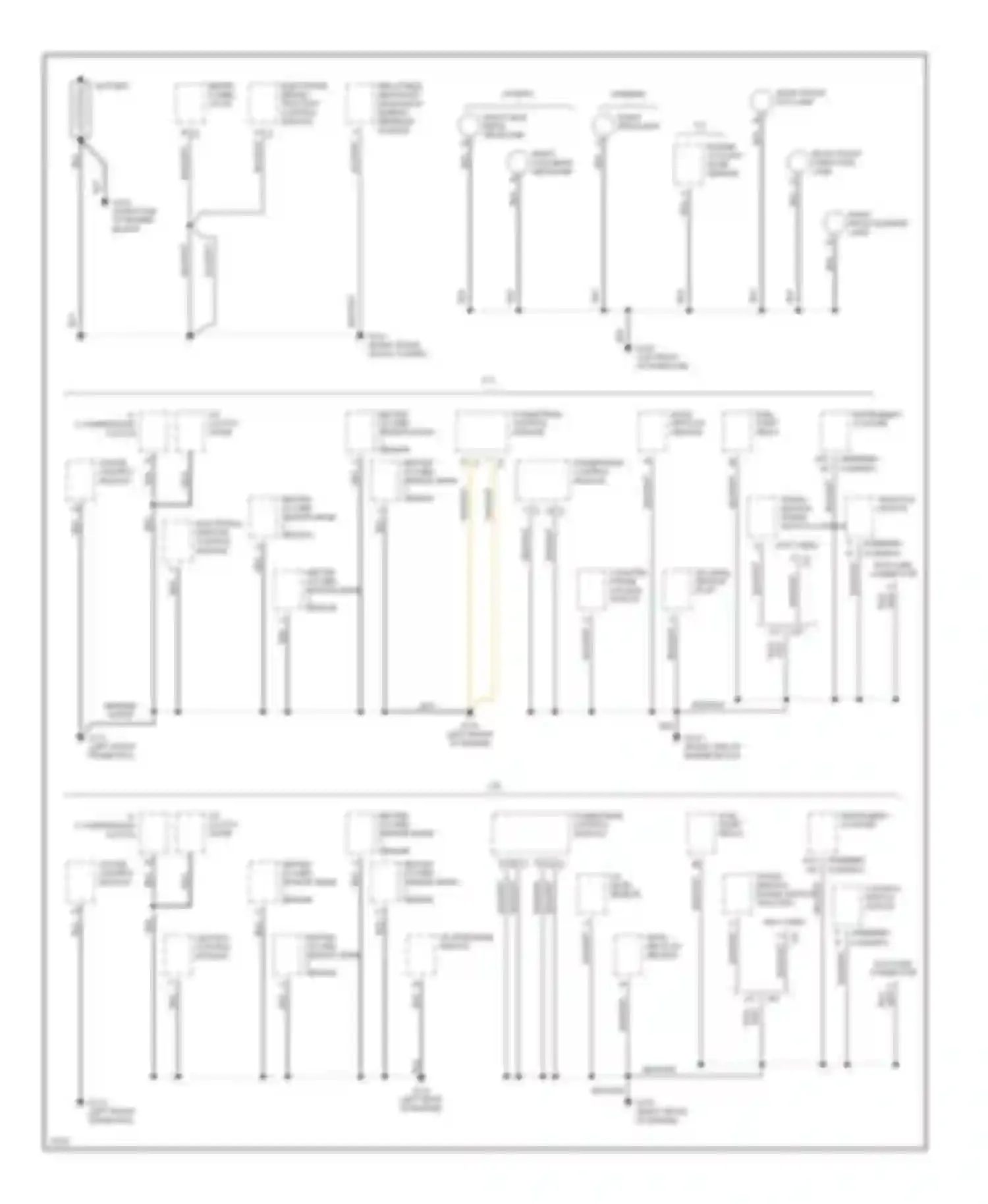 Camaro Chevrolet IV (1992-1998): Ground distribution circuit (1 of 3)