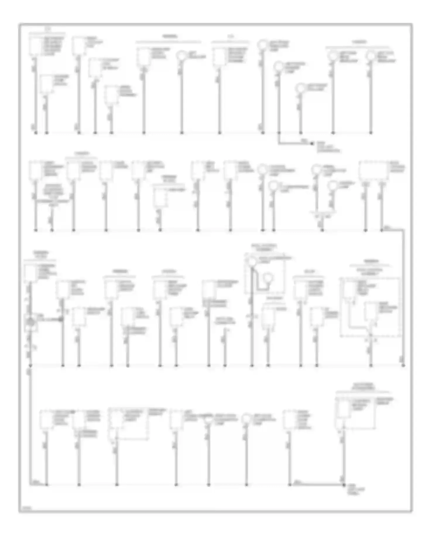 Camaro Chevrolet IV (1992-1998): Ground distribution circuit (2 of 3)