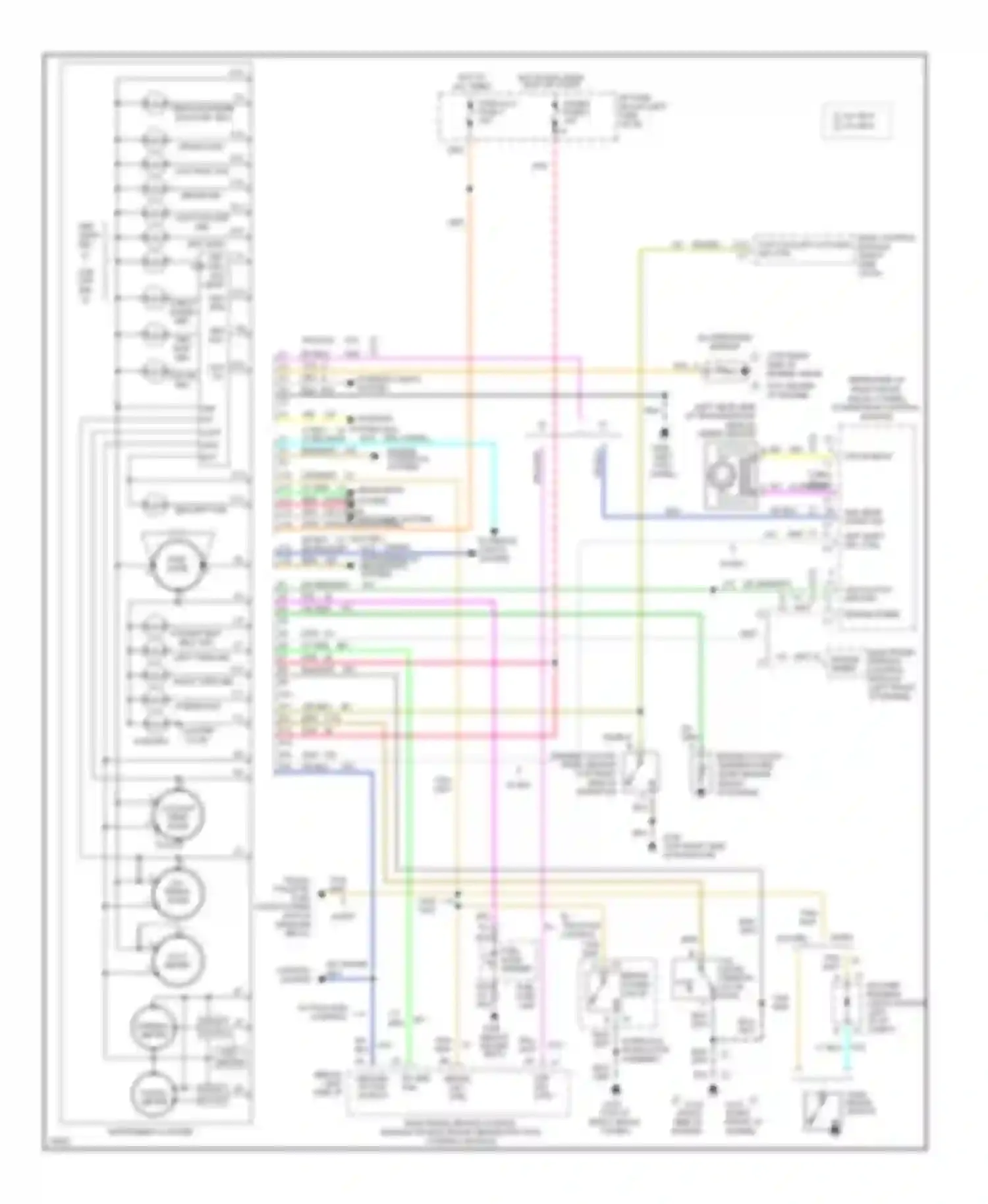 Camaro Chevrolet IV (1992-1998): Instrument cluster circuit