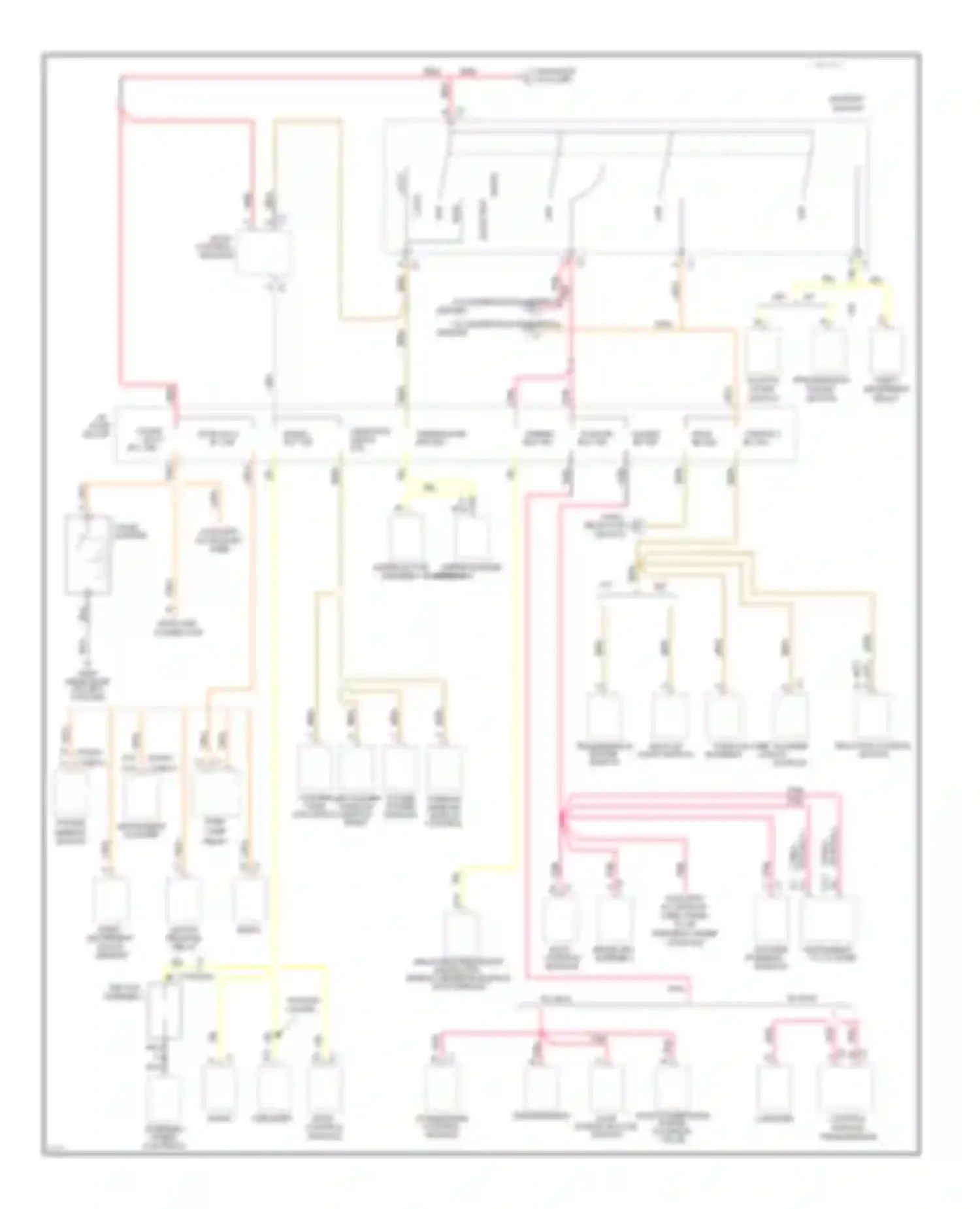 Camaro Chevrolet IV (1992-1998): Power distribution circuit (2 of 3)