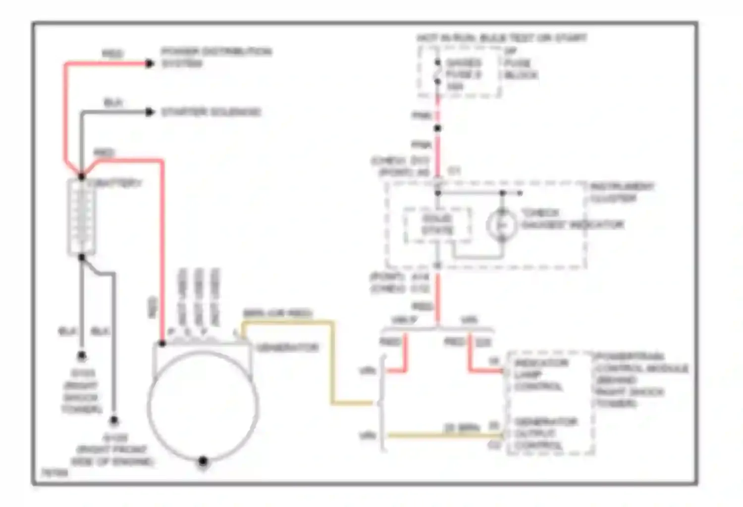 Camaro Chevrolet IV (1992-1998): Charging circuit