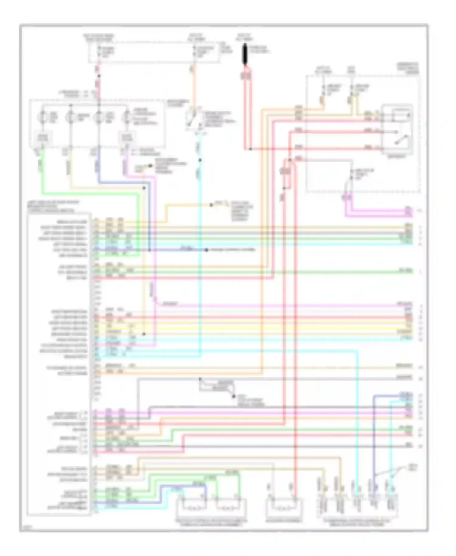 Wiring diagram abs ign fuse 1 for Chevrolet Camaro IV (1992-1998) (1 of 1)