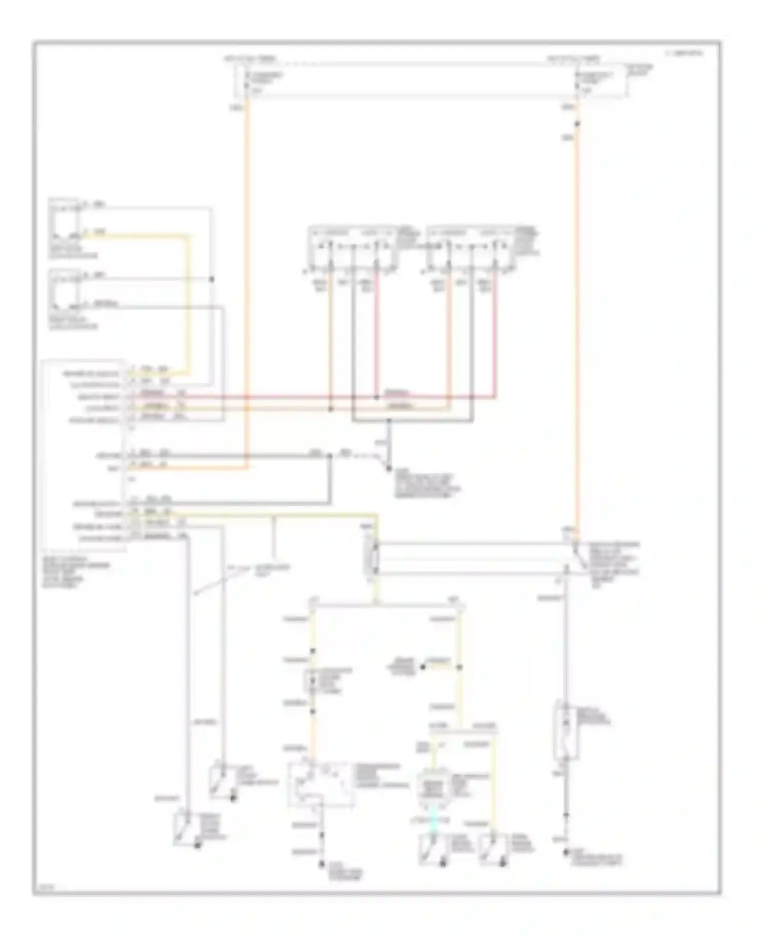Wiring diagram brake warning system for Chevrolet Camaro IV (1992-1998) (1 of 1)