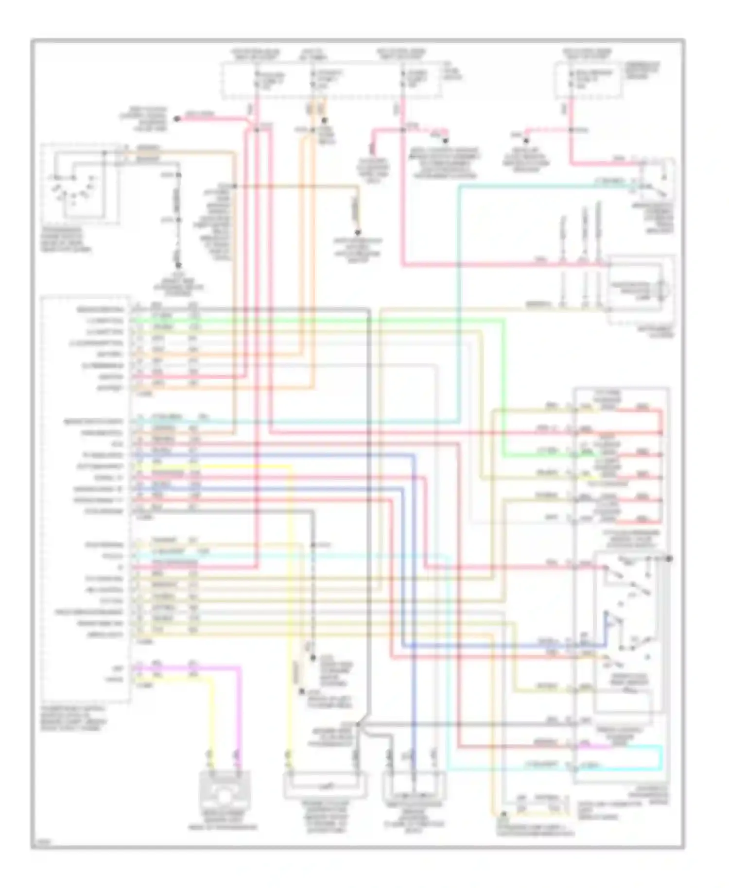 Wiring diagram i/p fuse block for Chevrolet Camaro IV (1992-1998) (32 of 36)