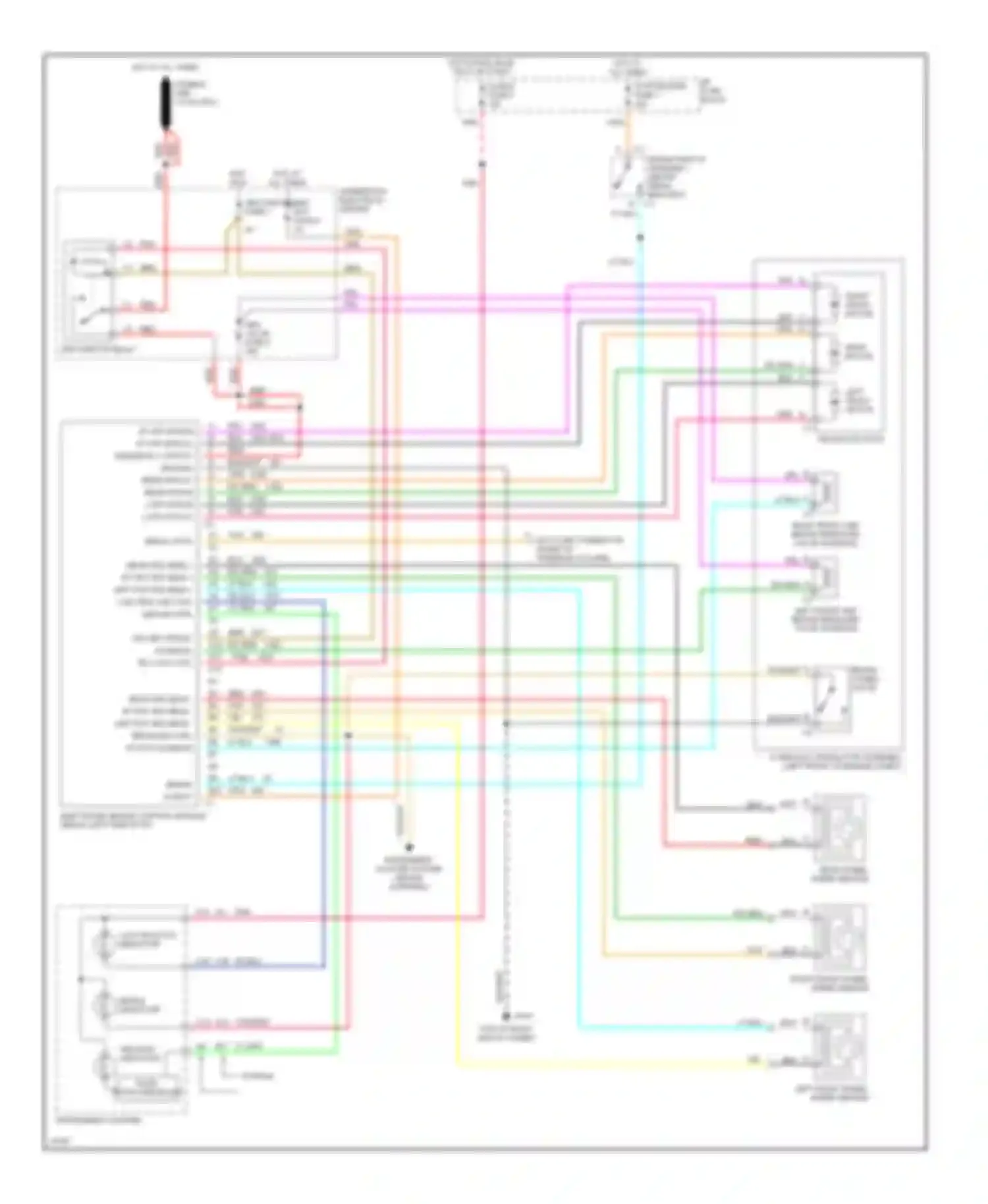 Wiring diagram low traction indicator for Chevrolet Camaro IV (1992-1998) (1 of 1)
